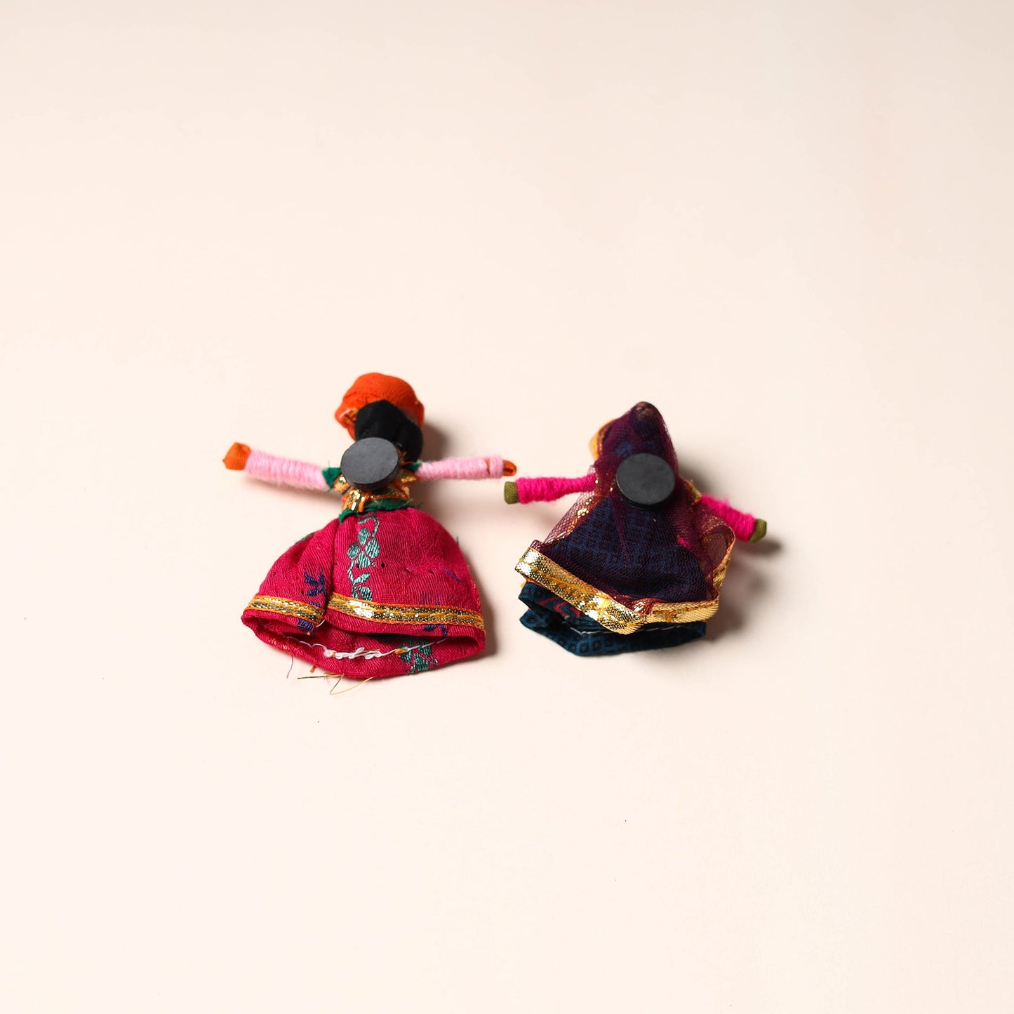 Rajasthani Puppet Couple Handmade Magnet