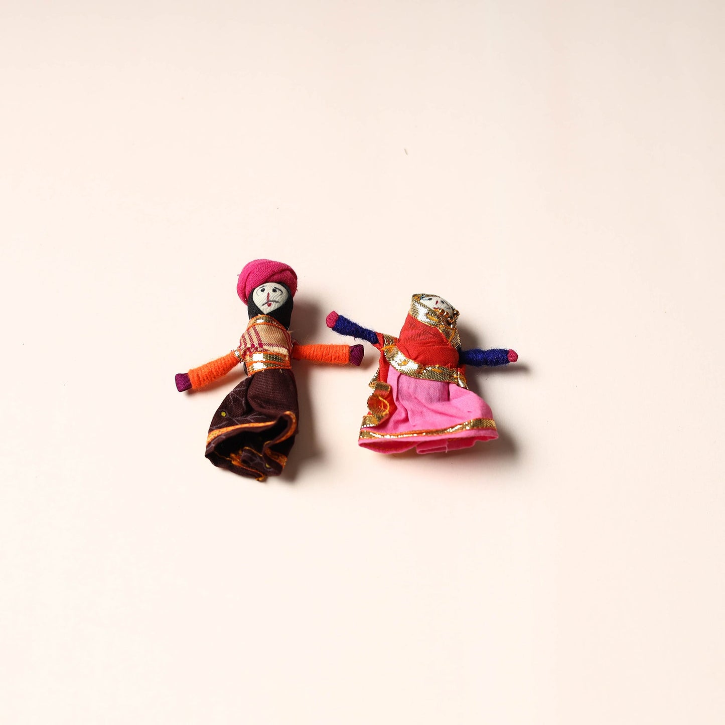 Rajasthani Puppet Couple Handmade Magnet