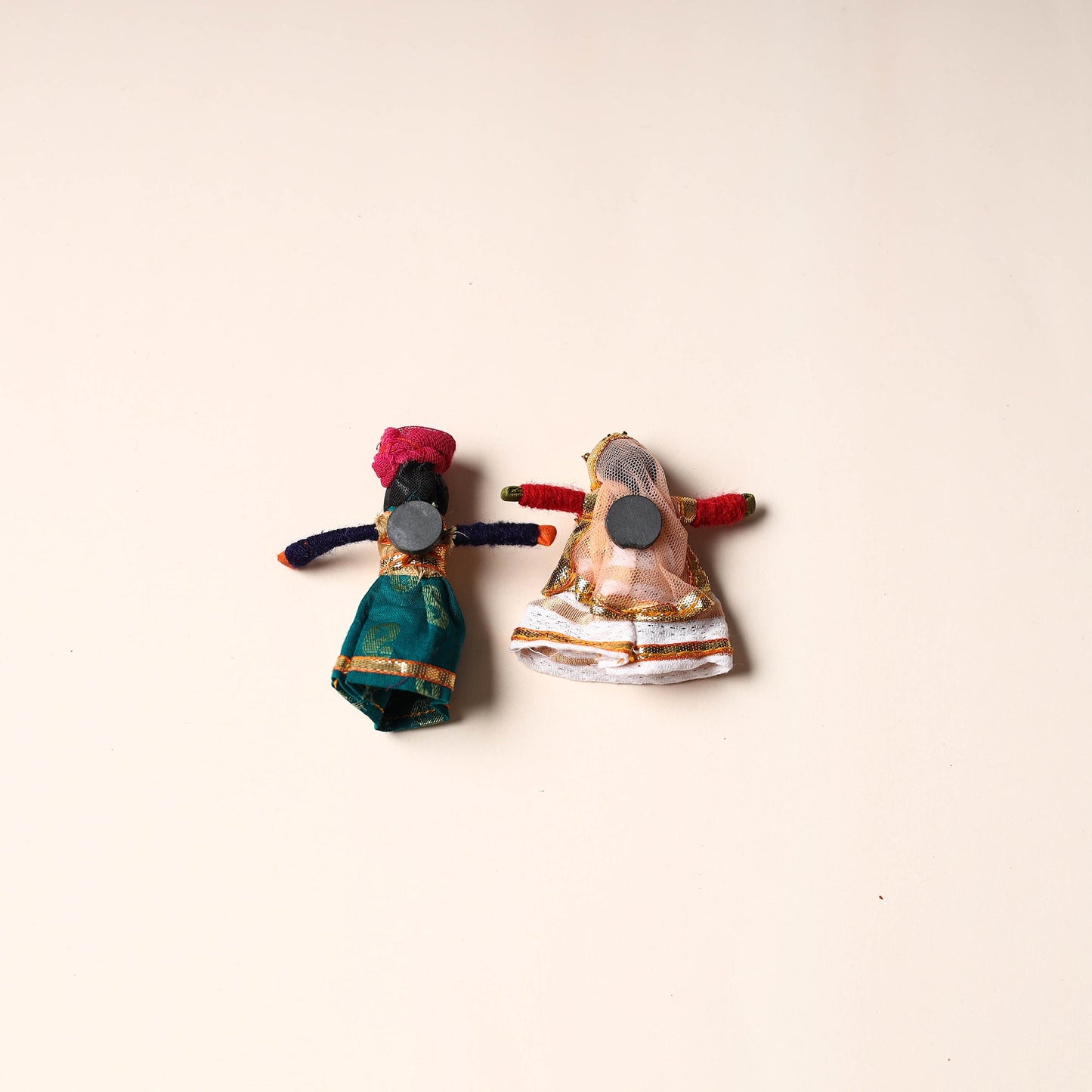 Rajasthani Puppet Couple Handmade Magnet