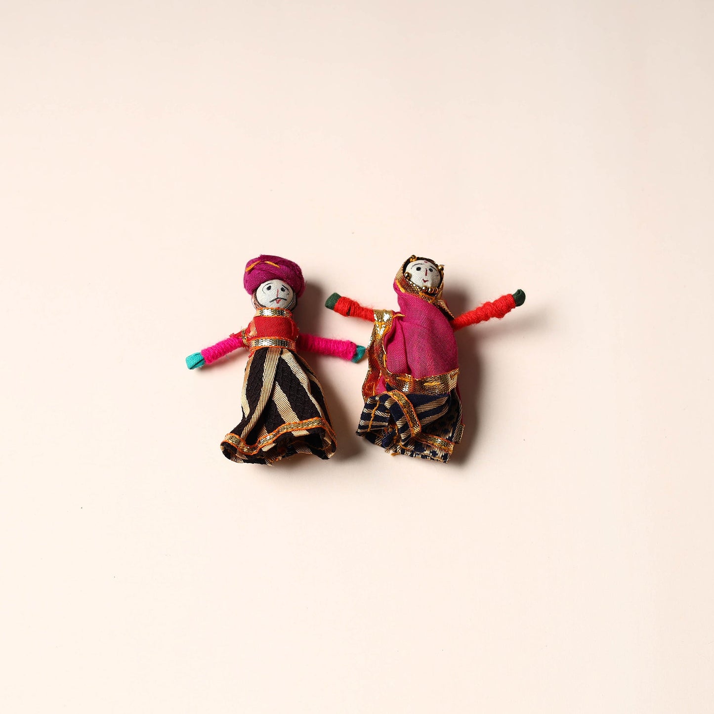 Rajasthani Puppet Couple Handmade Magnet