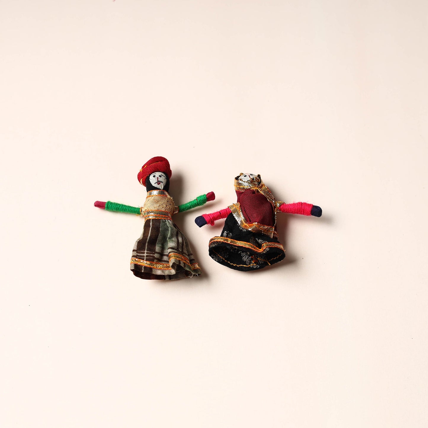 Rajasthani Puppet Couple Handmade Magnet