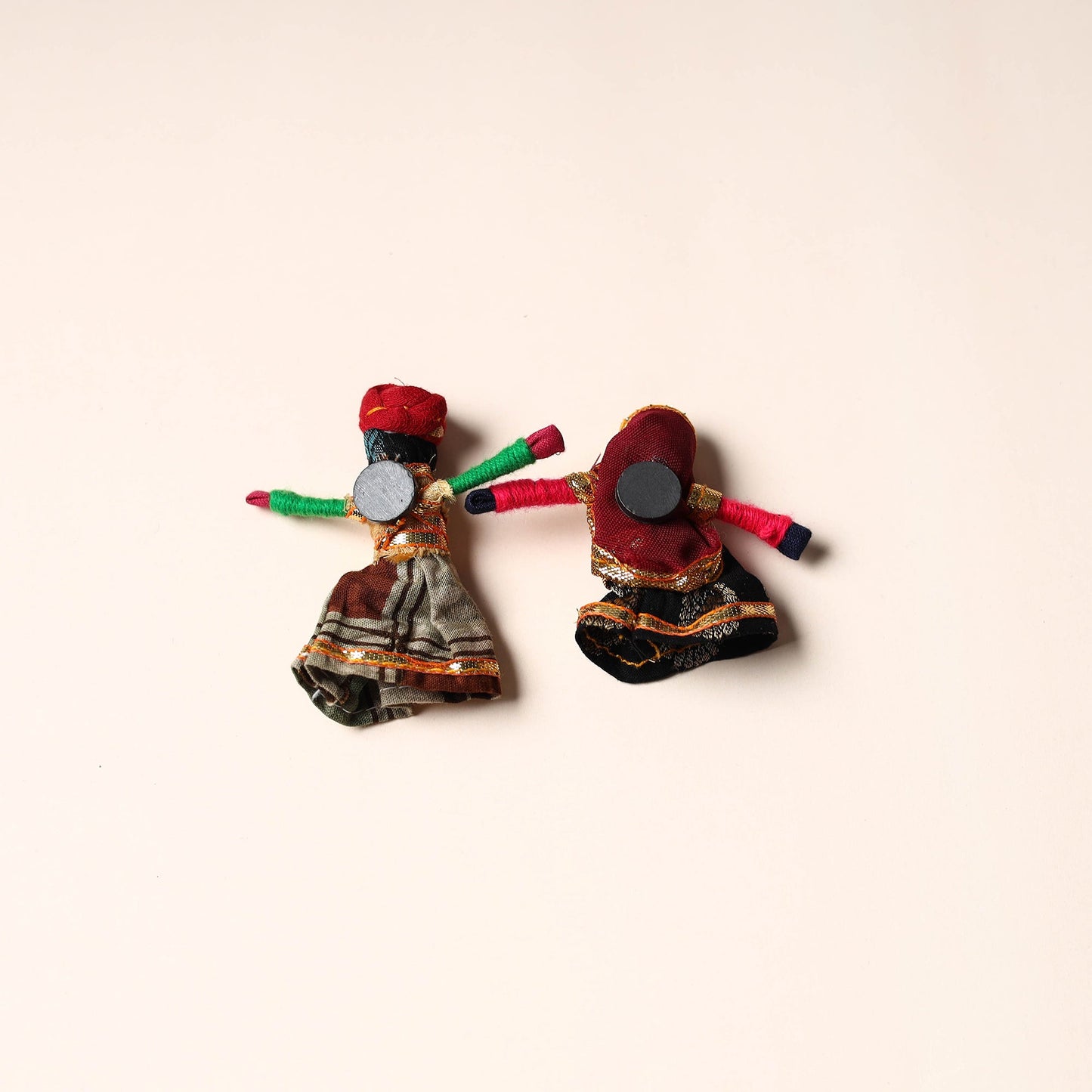Rajasthani Puppet Couple Handmade Magnet