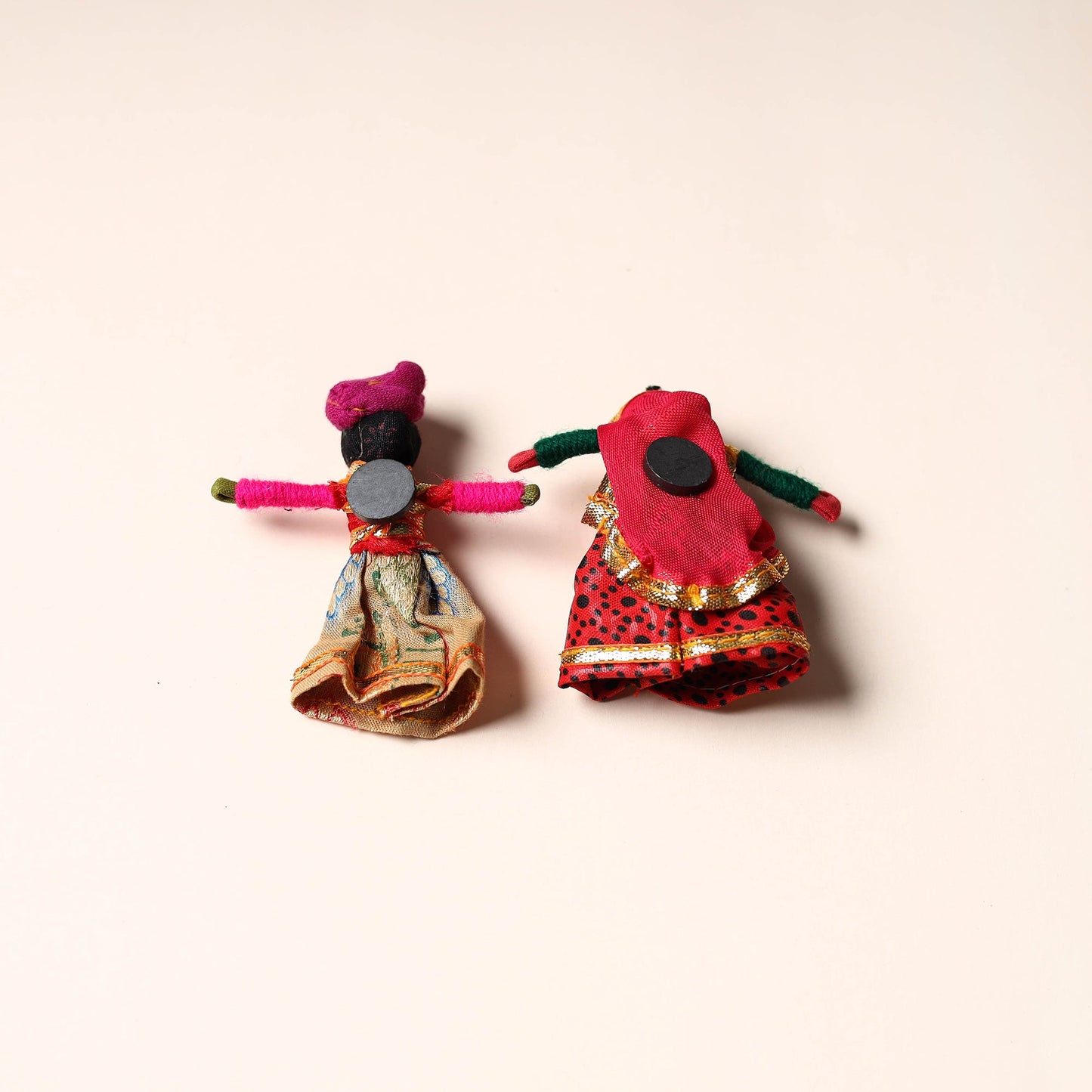 Rajasthani Puppet Couple Handmade Magnet