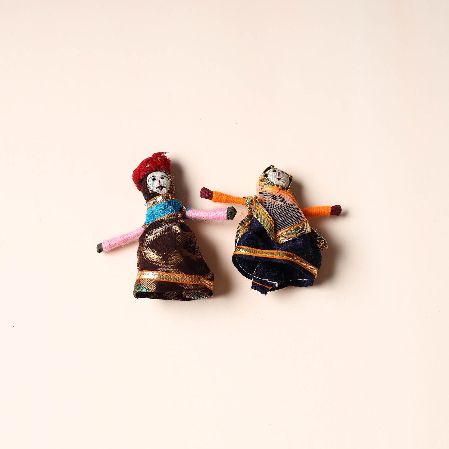 Rajasthani Puppet Couple Handmade Magnet
