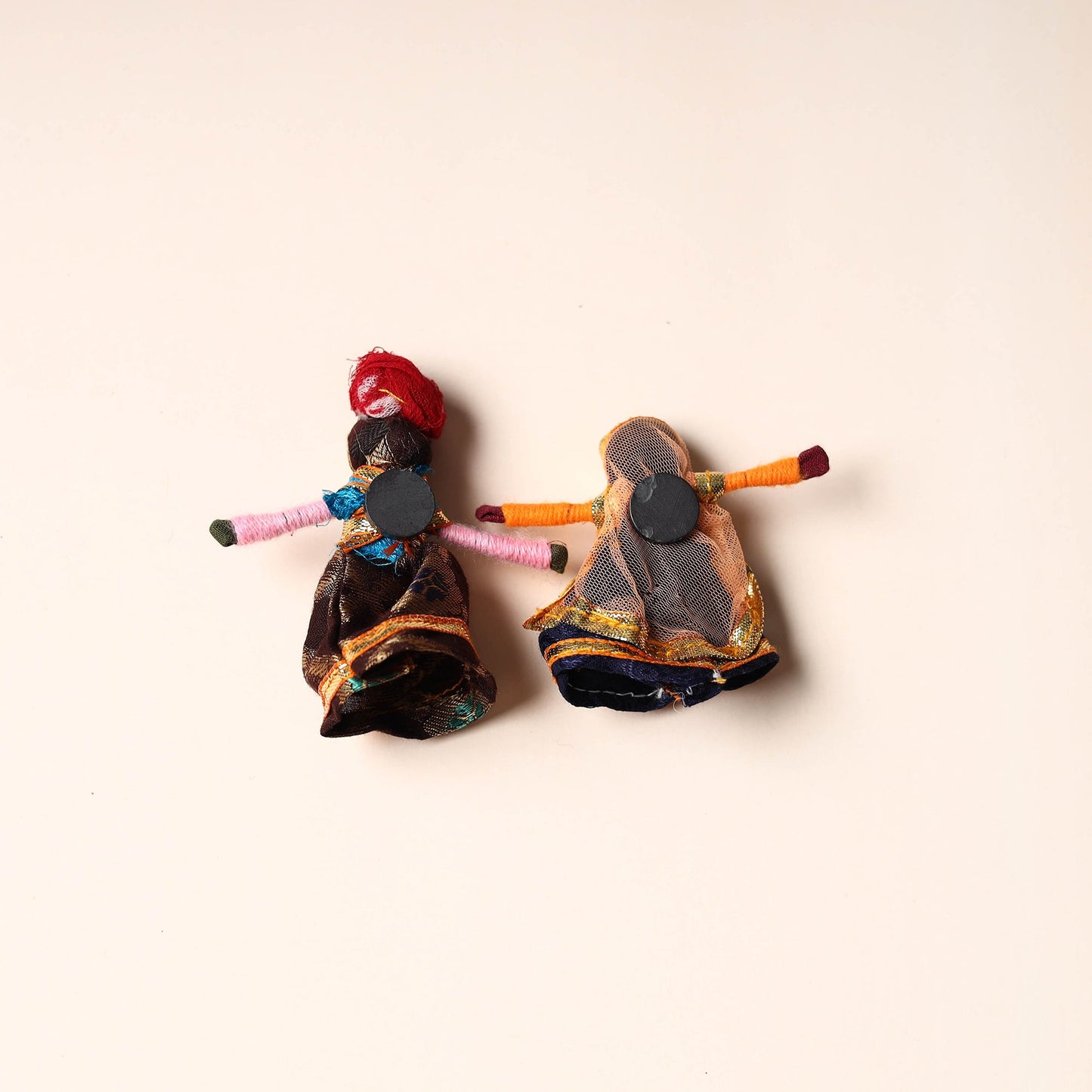 Rajasthani Puppet Couple Handmade Magnet