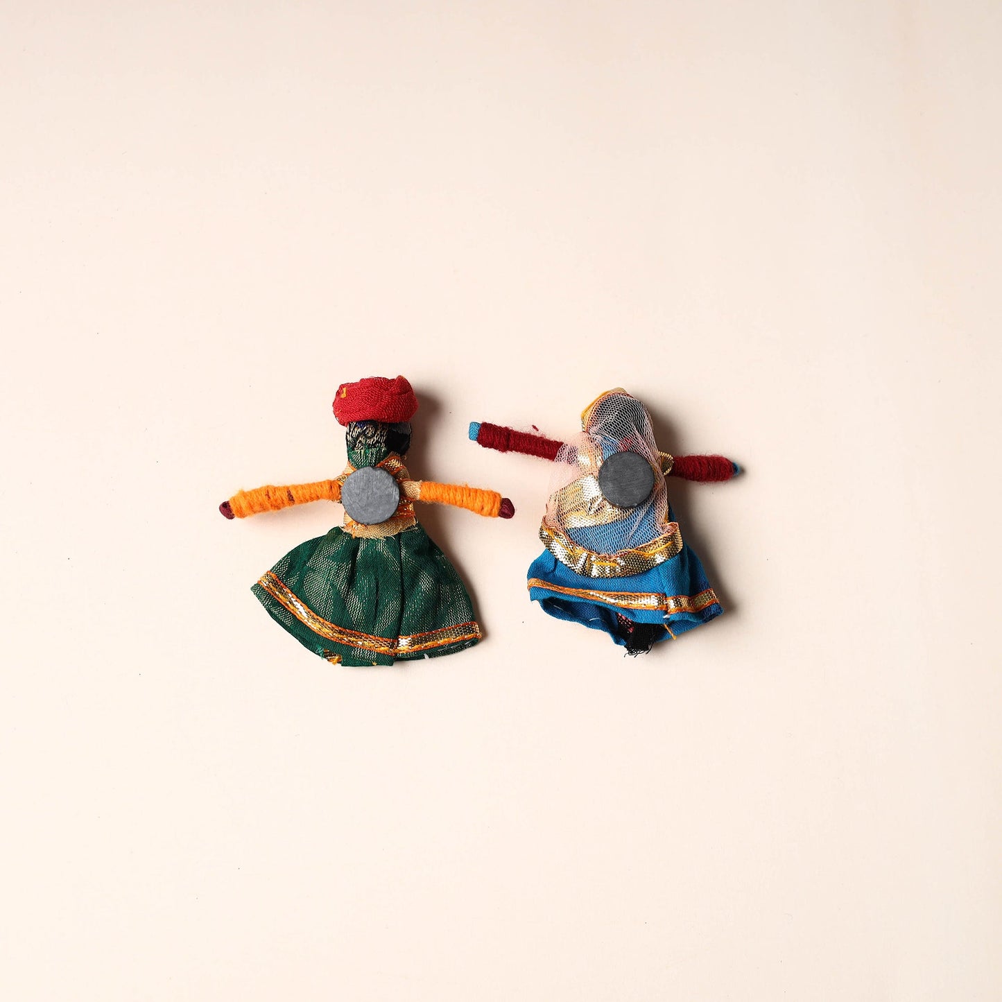 Rajasthani Puppet Couple Handmade Magnet