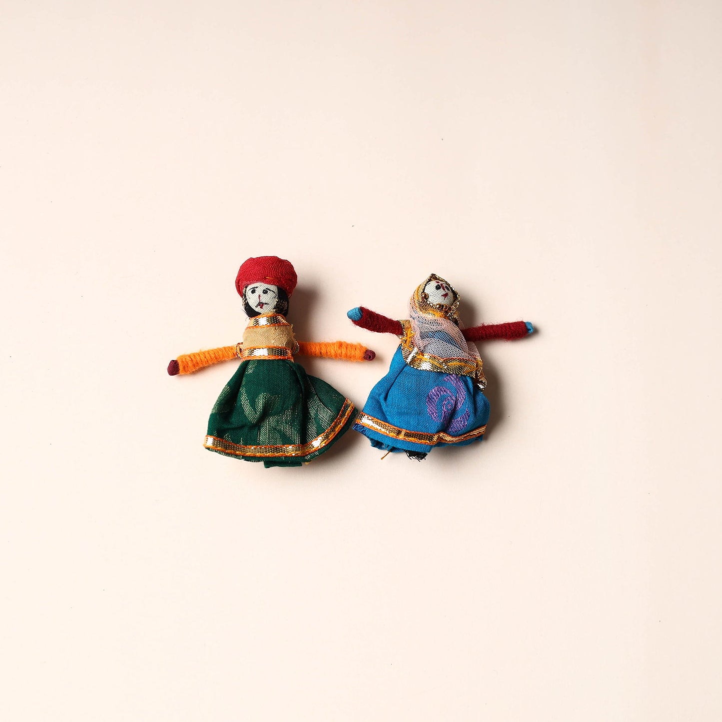 Rajasthani Puppet Couple Handmade Magnet