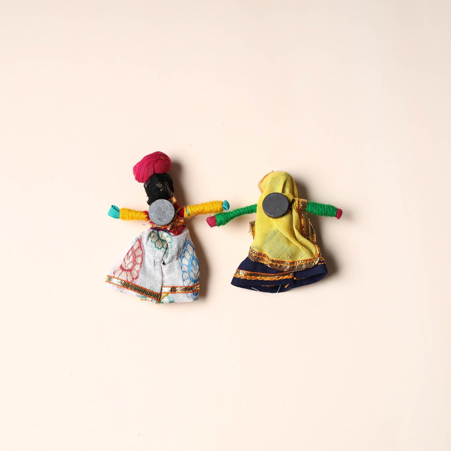 Rajasthani Puppet Couple Handmade Magnet