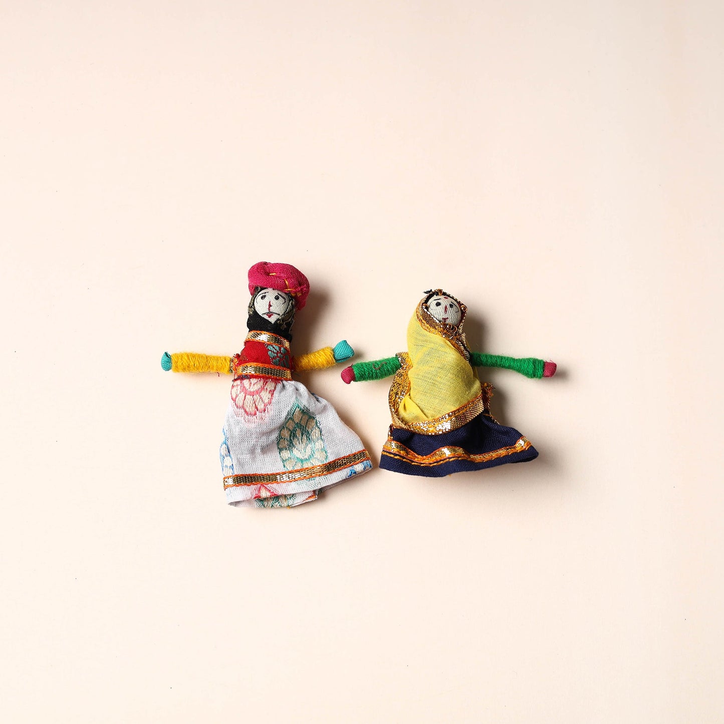 Rajasthani Puppet Couple Handmade Magnet
