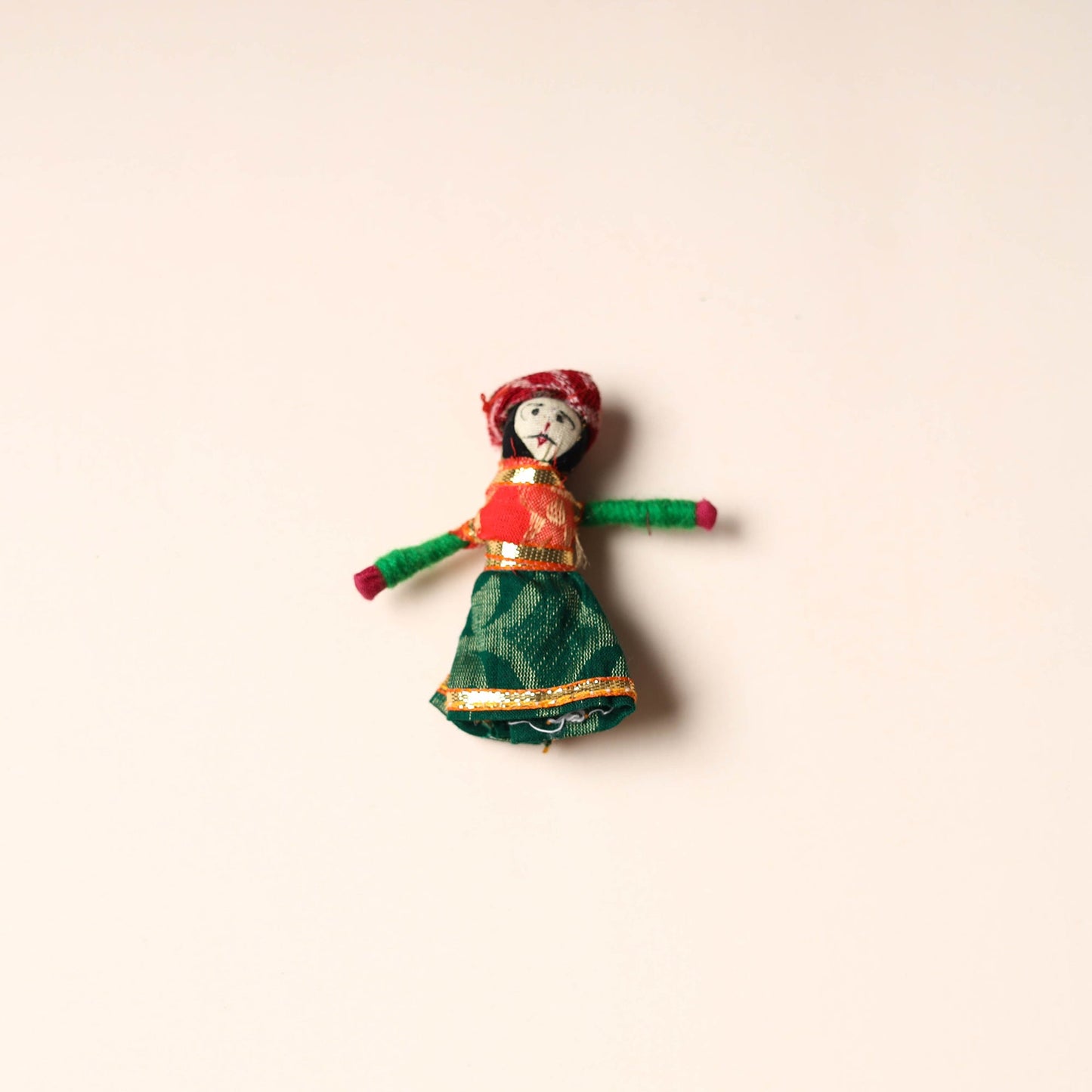 Rajasthani Puppet Couple Handmade Magnet