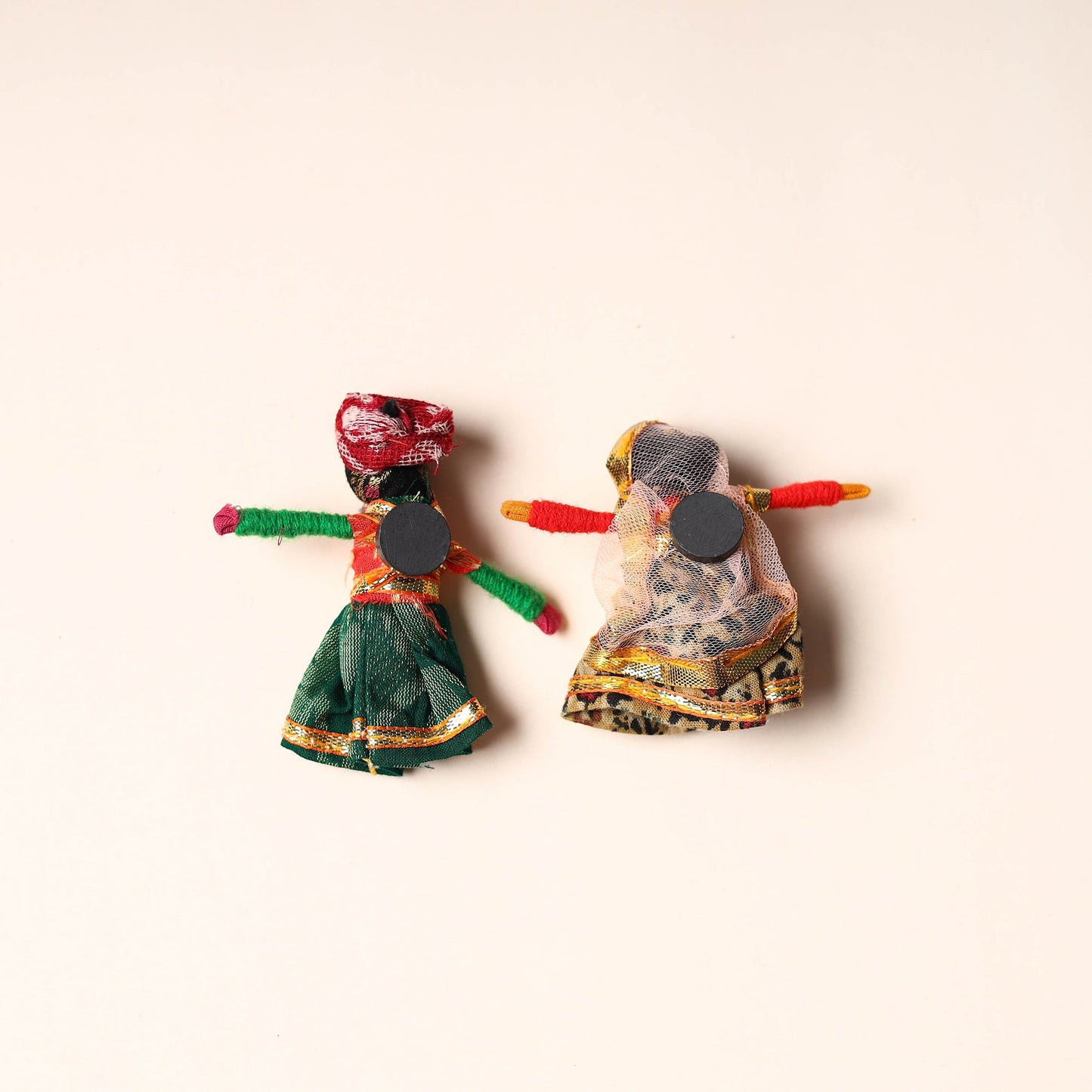 Rajasthani Puppet Couple Handmade Magnet