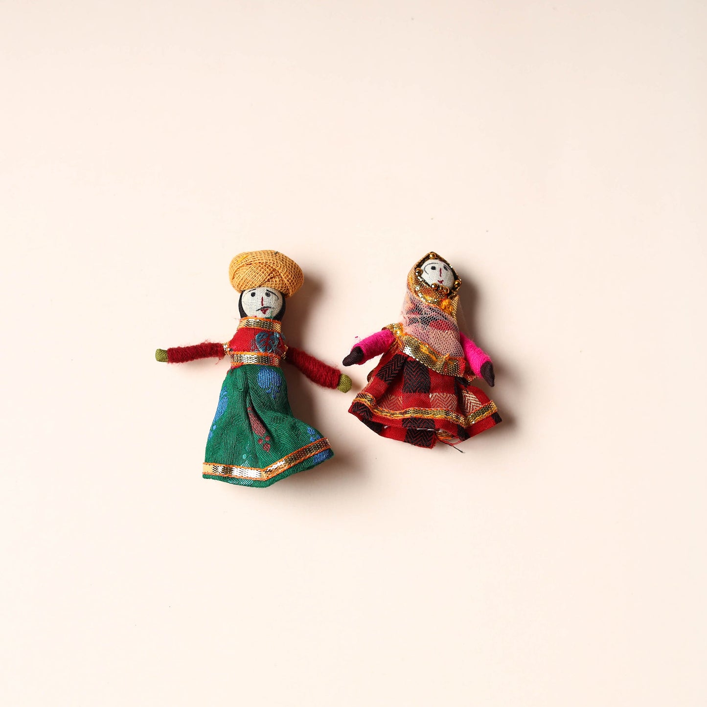 Rajasthani Puppet Couple Handmade Magnet