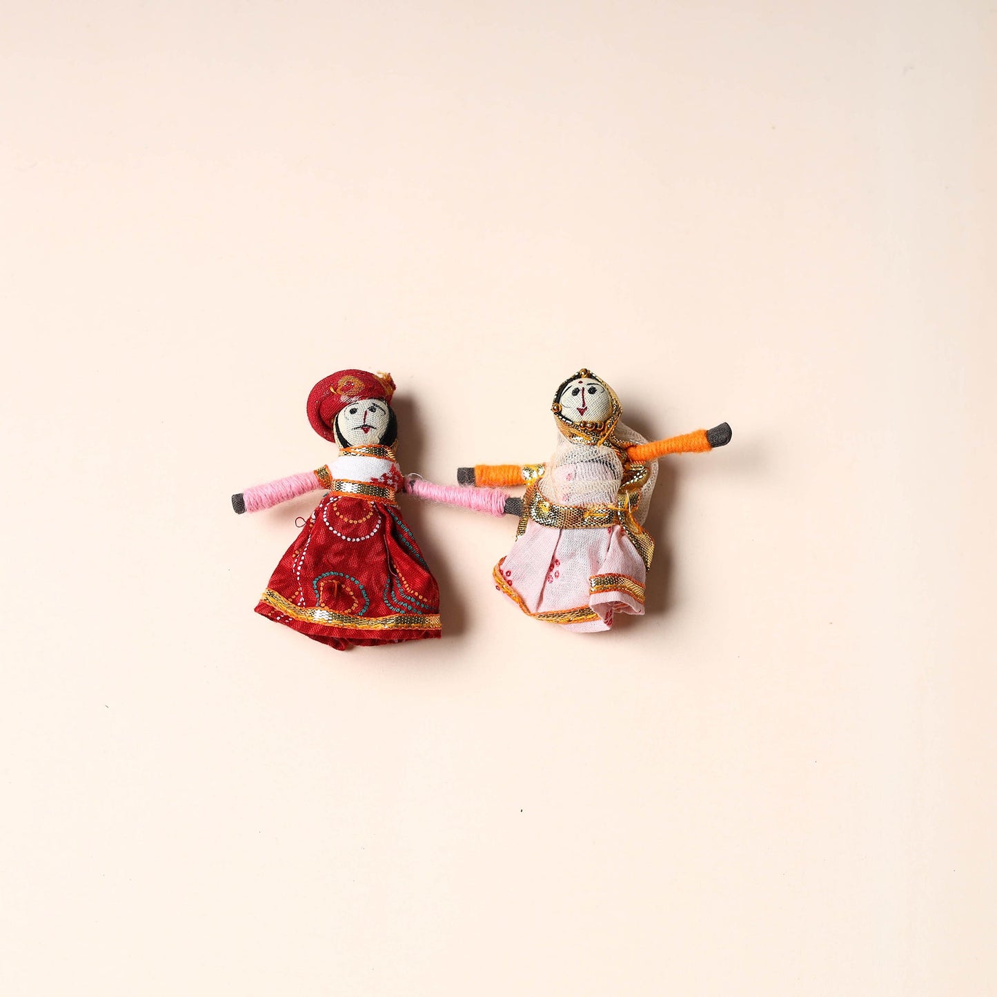Rajasthani Puppet Couple Handmade Magnet