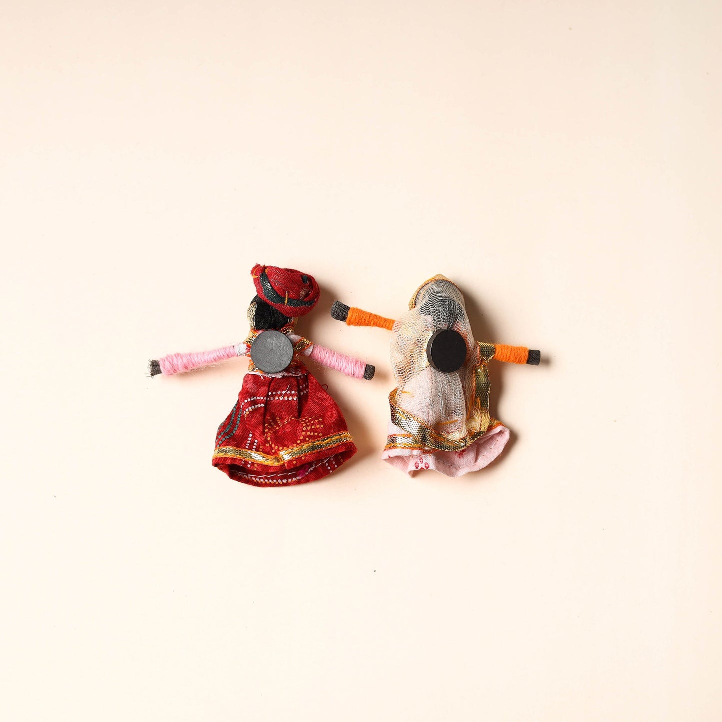 Rajasthani Puppet Couple Handmade Magnet