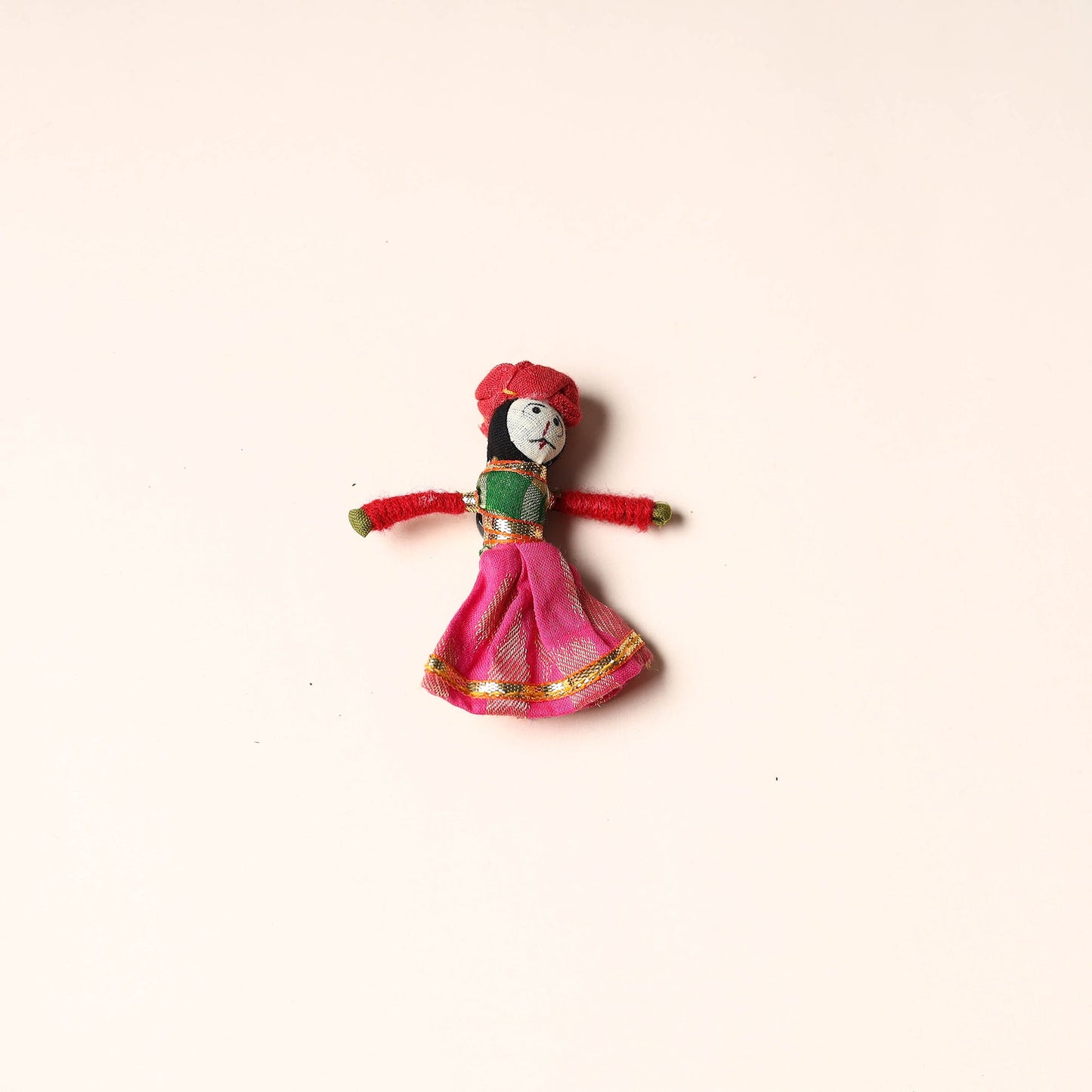 Rajasthani Puppet Couple Handmade Magnet