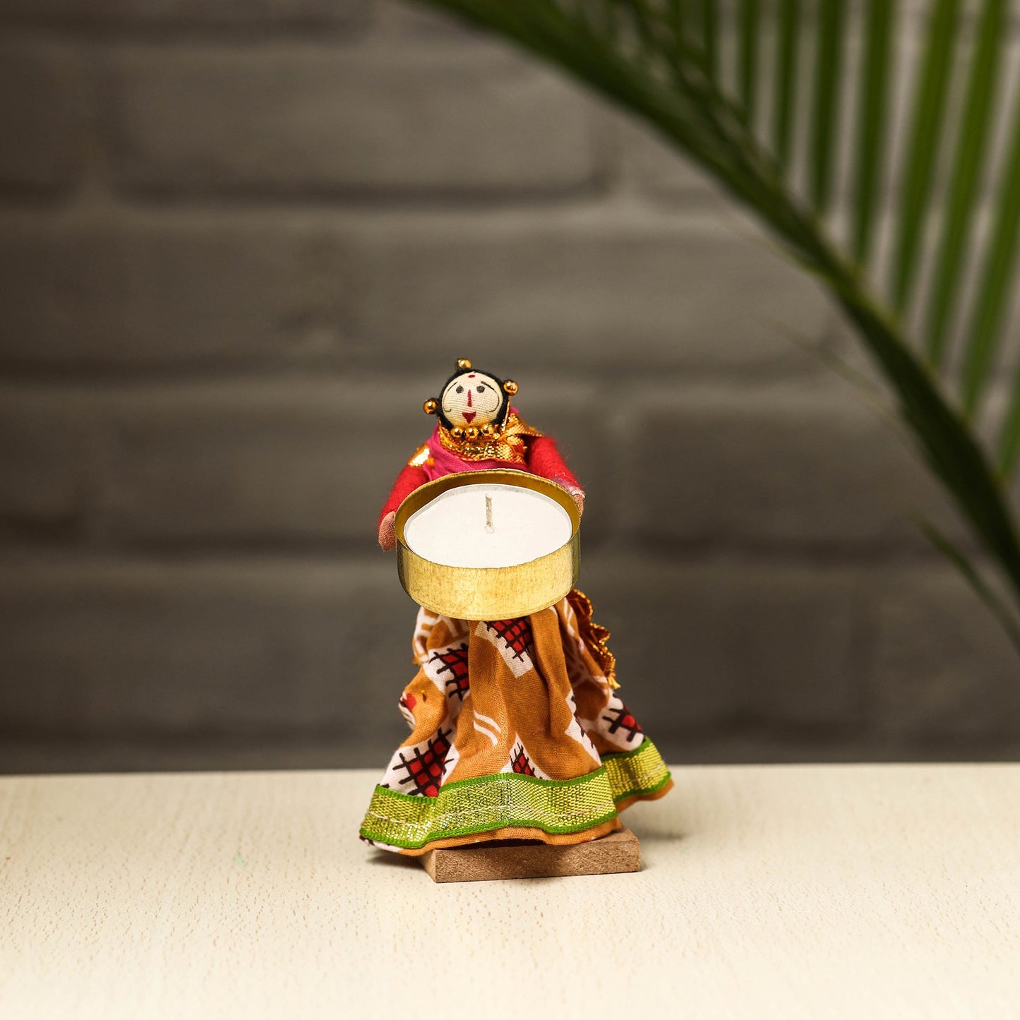 Rajasthani Puppet Couple Handmade Tealight Candle Holders