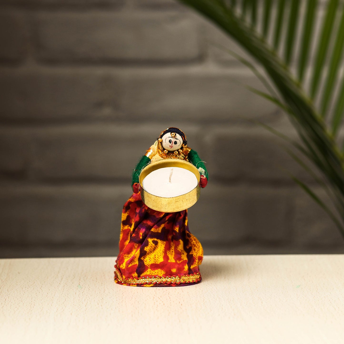 Rajasthani Puppet Couple Handmade Tealight Candle Holders