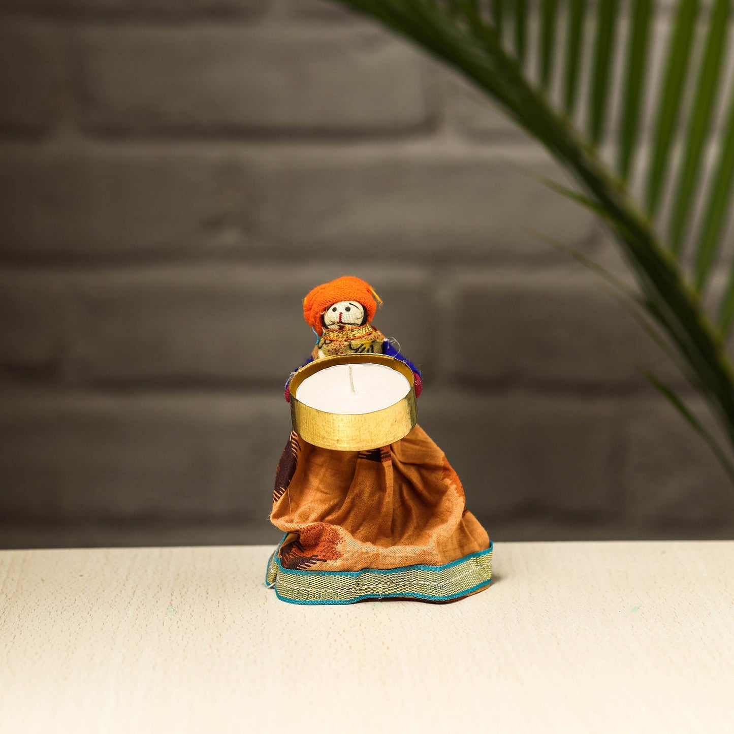 Rajasthani Puppet Couple Handmade Tealight Candle Holders