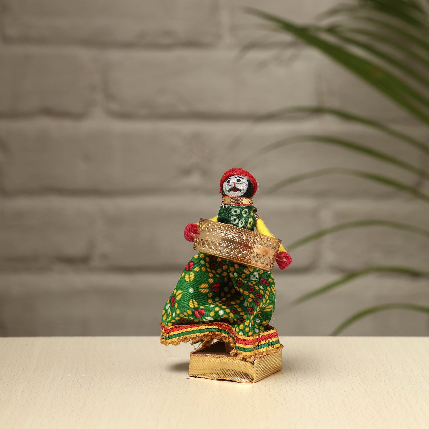 Rajasthani Puppet Couple Handmade Tealight Candle Holders (Set of 2)