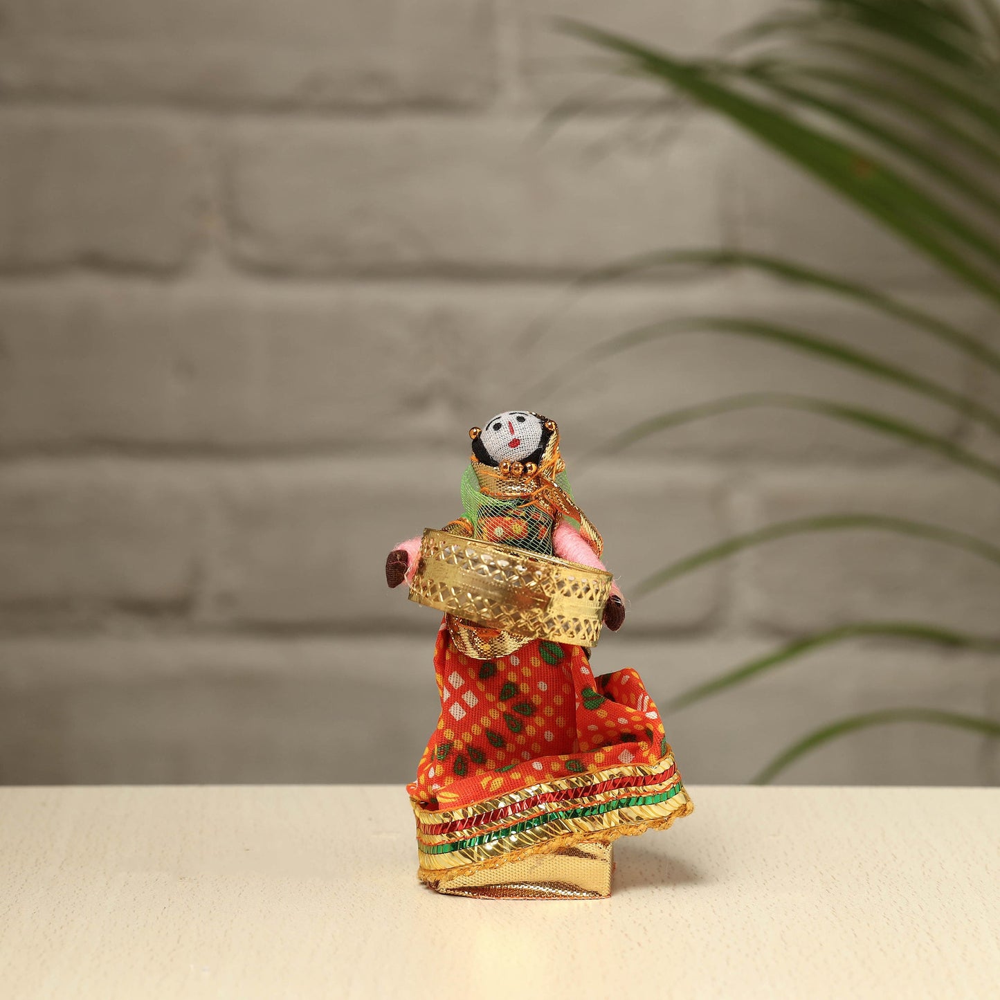 Rajasthani Puppet Couple Handmade Tealight Candle Holders (Set of 2)