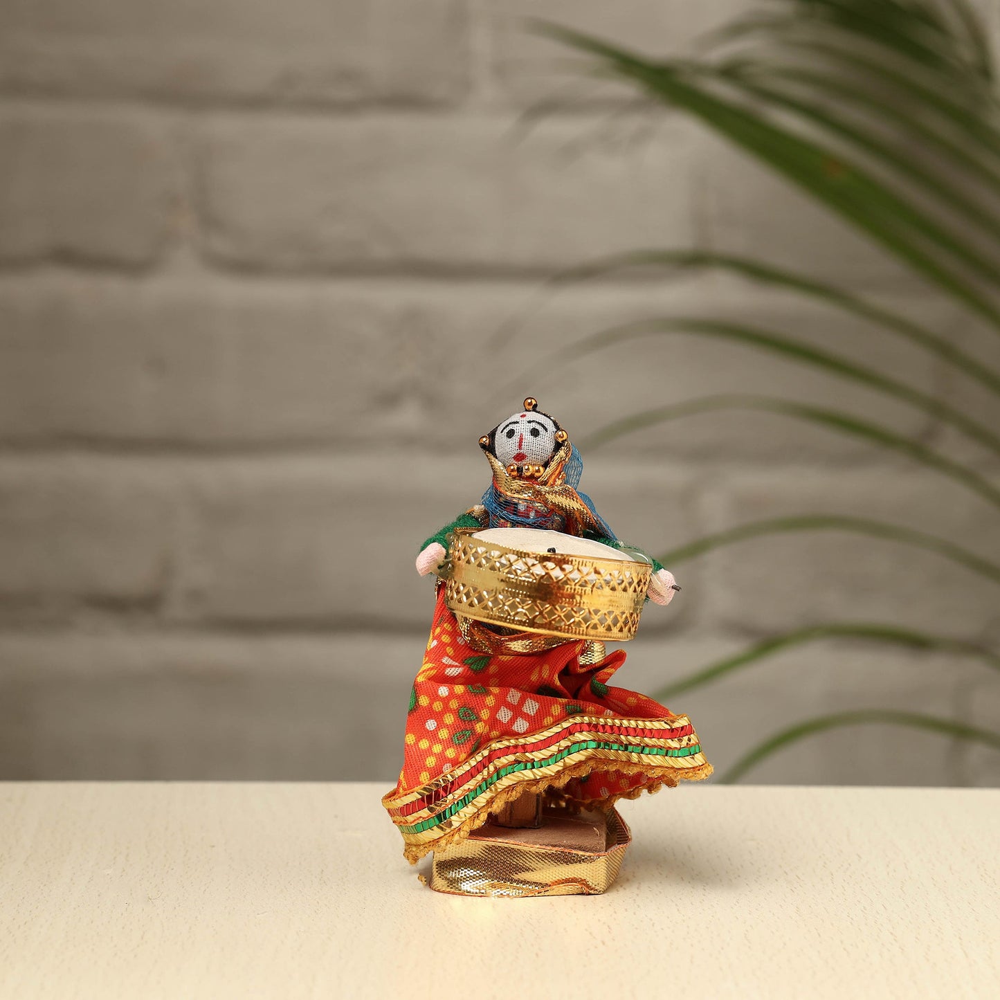 Rajasthani Puppet Couple Handmade Tealight Candle Holders (Set of 2)