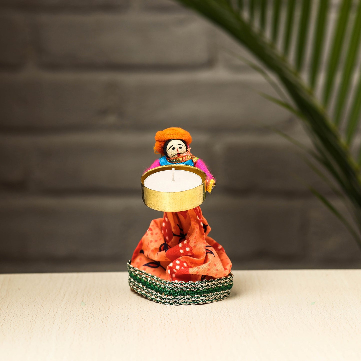 Rajasthani Puppet Couple Handmade Tealight Candle Holders