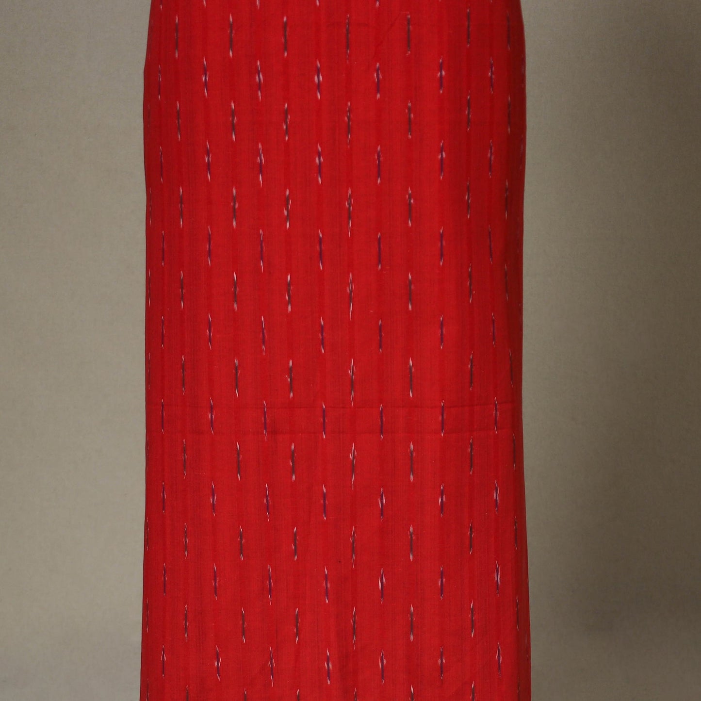Red - 2pc unstitched pochampally ikat dress material