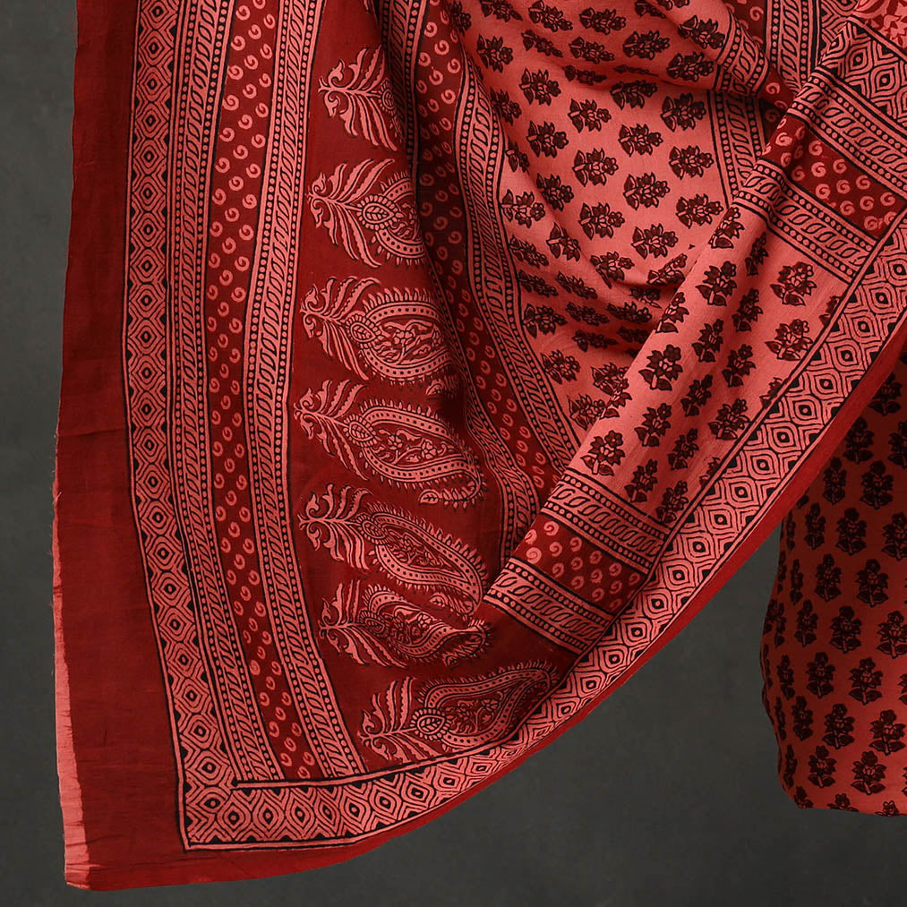 3pc Bagh Print Cotton Dress Material Set