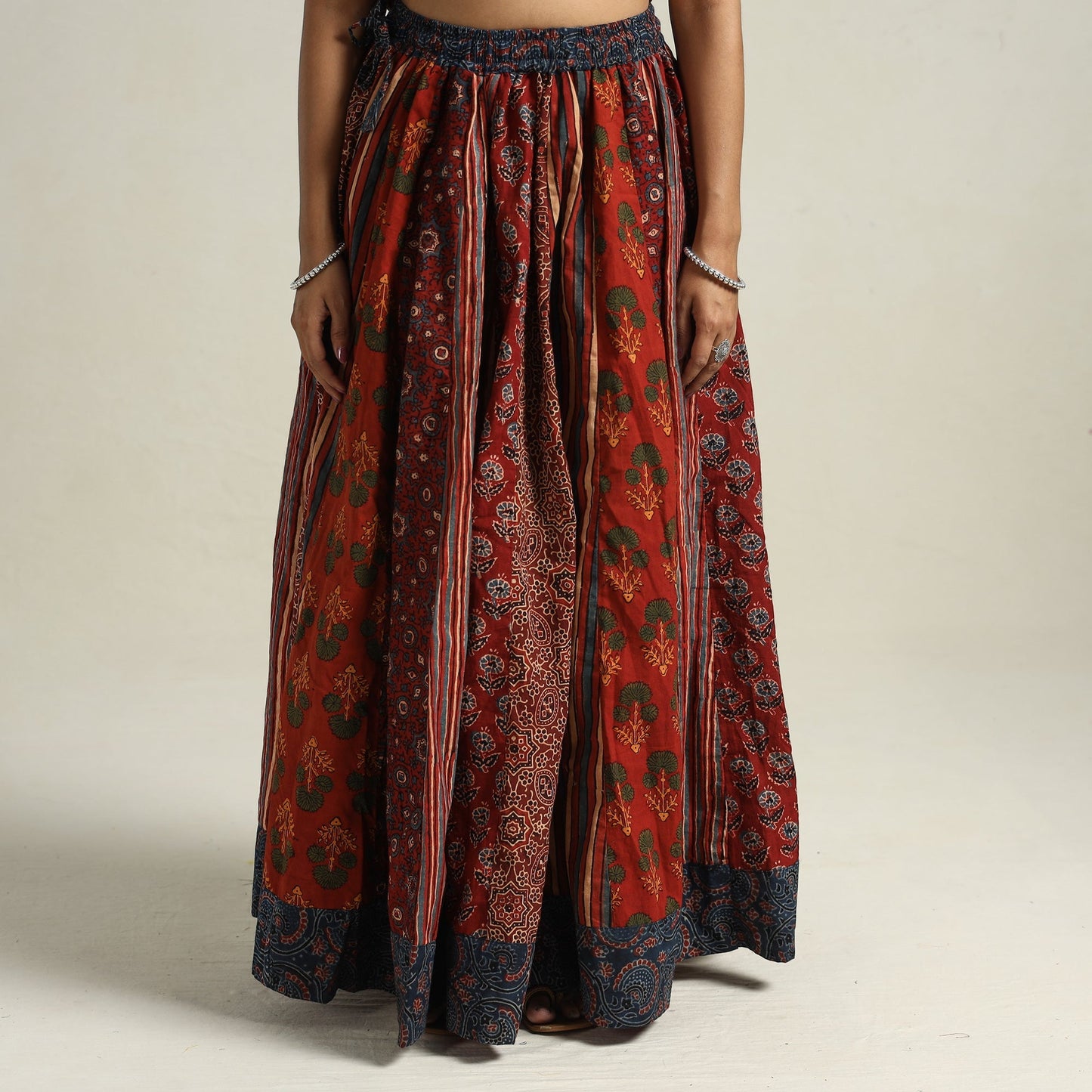 Ajrakh Patchwork Skirt
