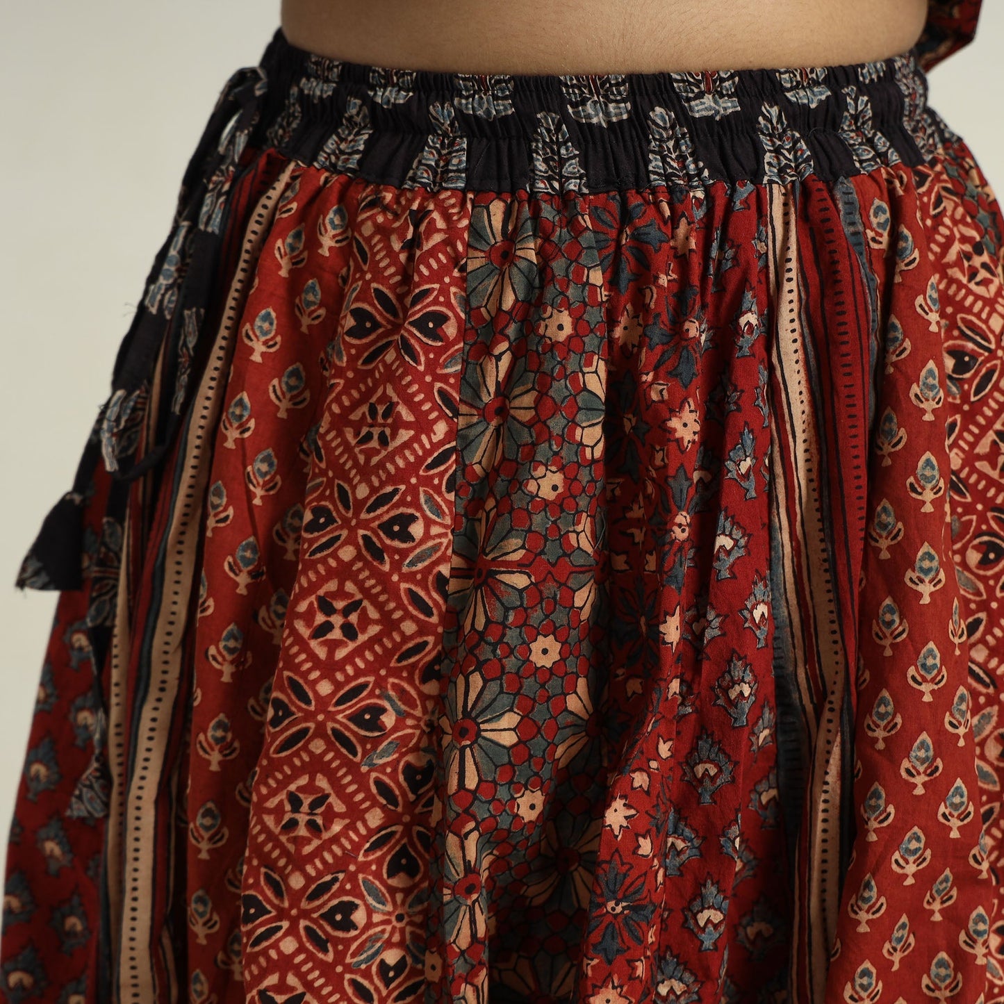 Ajrakh Patchwork Skirt