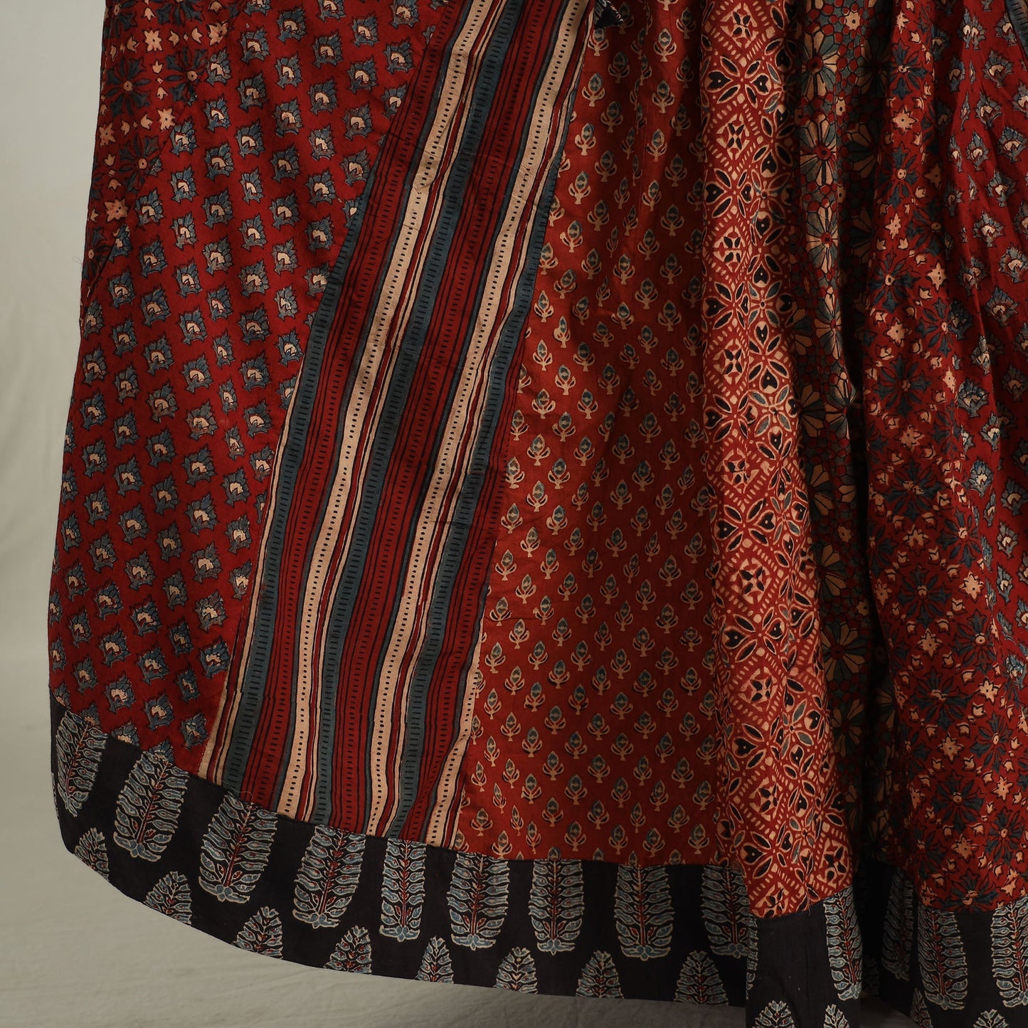Ajrakh Patchwork Skirt