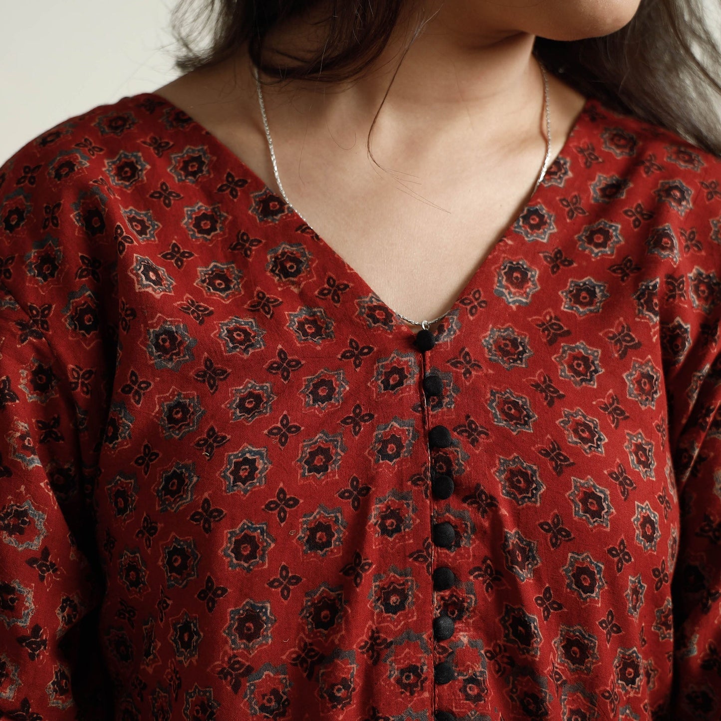 Ajrakh Kurta with Palazzo Set