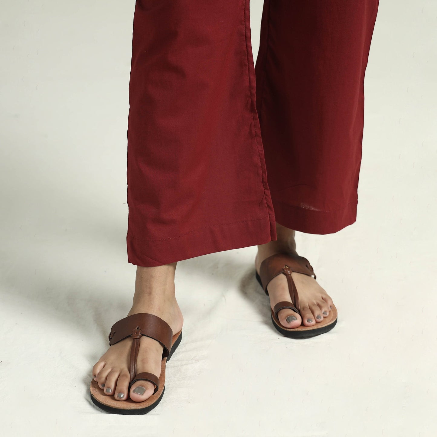 Ajrakh Block Printed Modal Silk Kurta with Palazzo Set