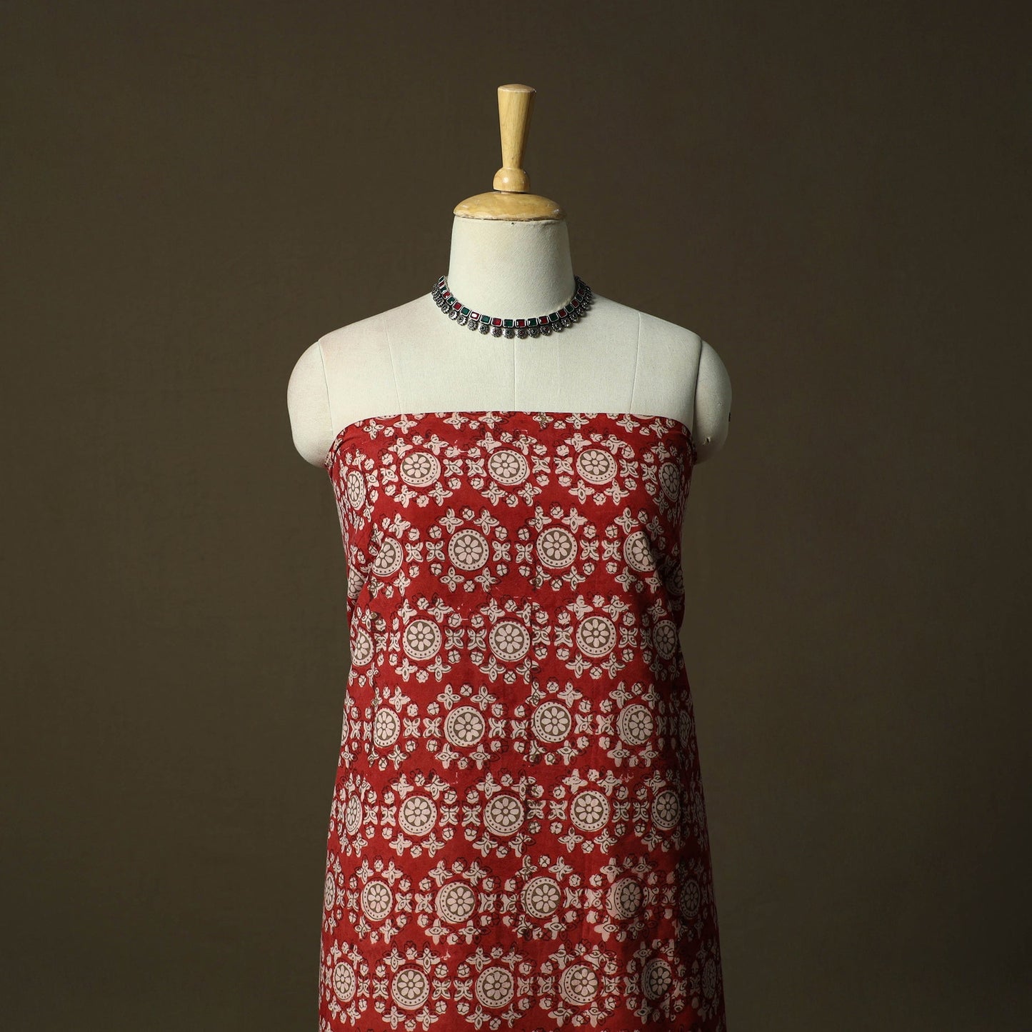 Bagh hand block print natural dyed cotton 3pc unstitched