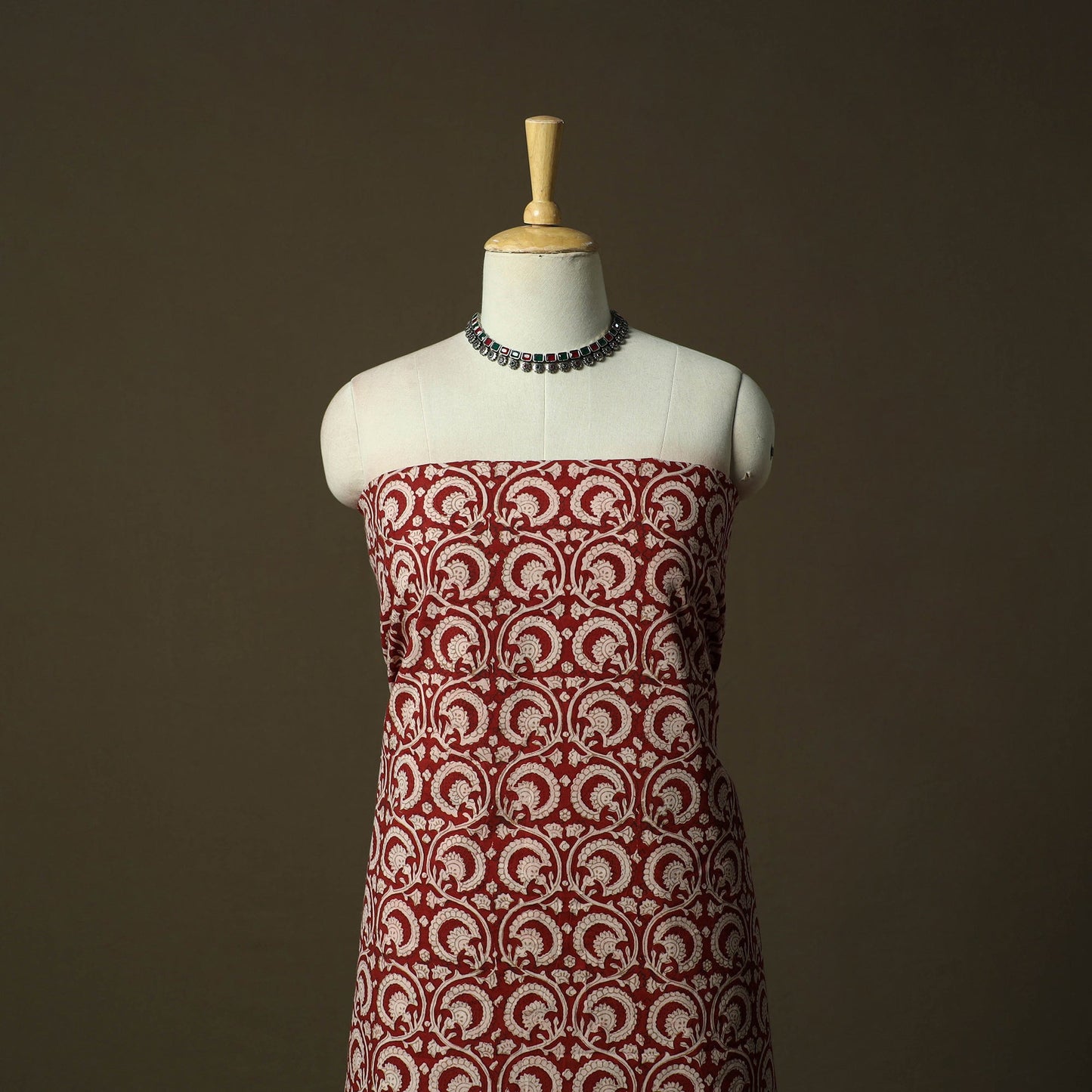 Bagh hand block print natural dyed cotton 3pc unstitched