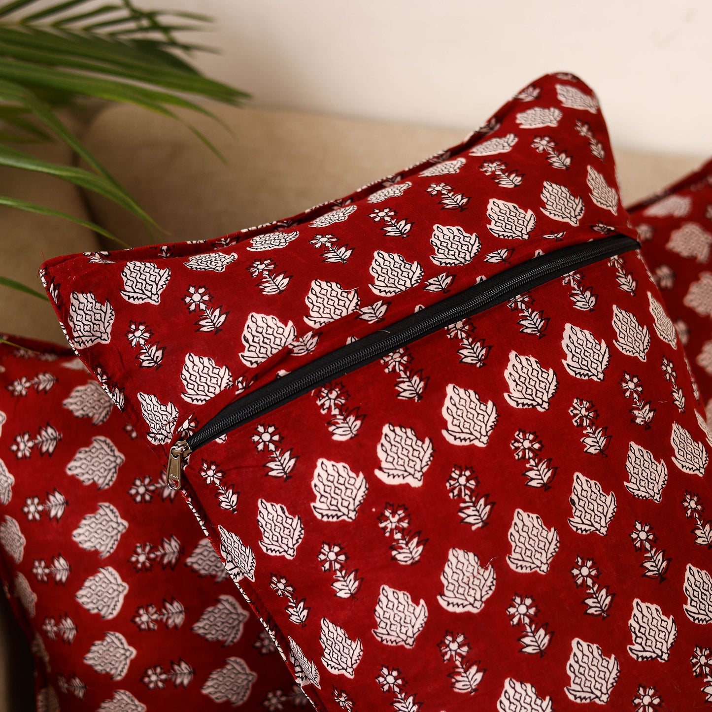 Bagh hand pillow cover (set of 2) 06 - handcrafted