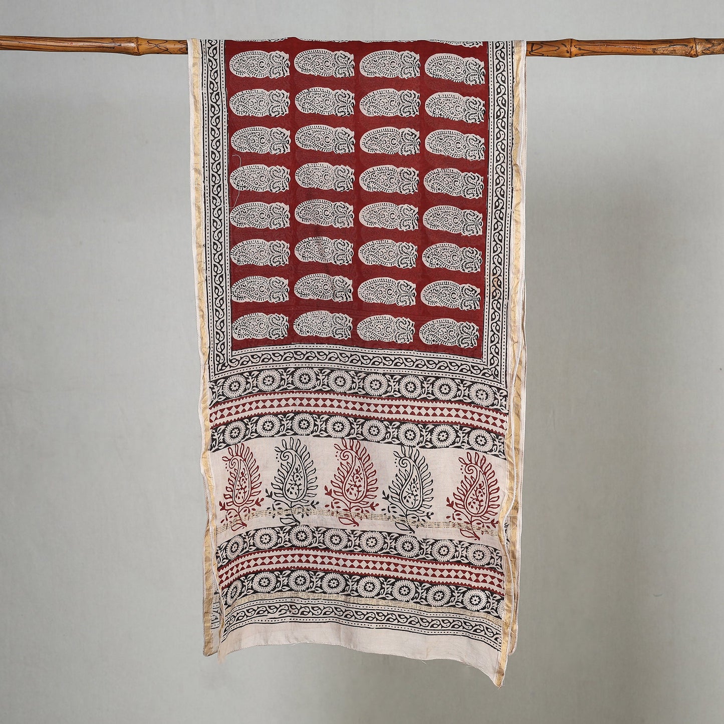 Bagh Block Printed Chanderi Silk Stole