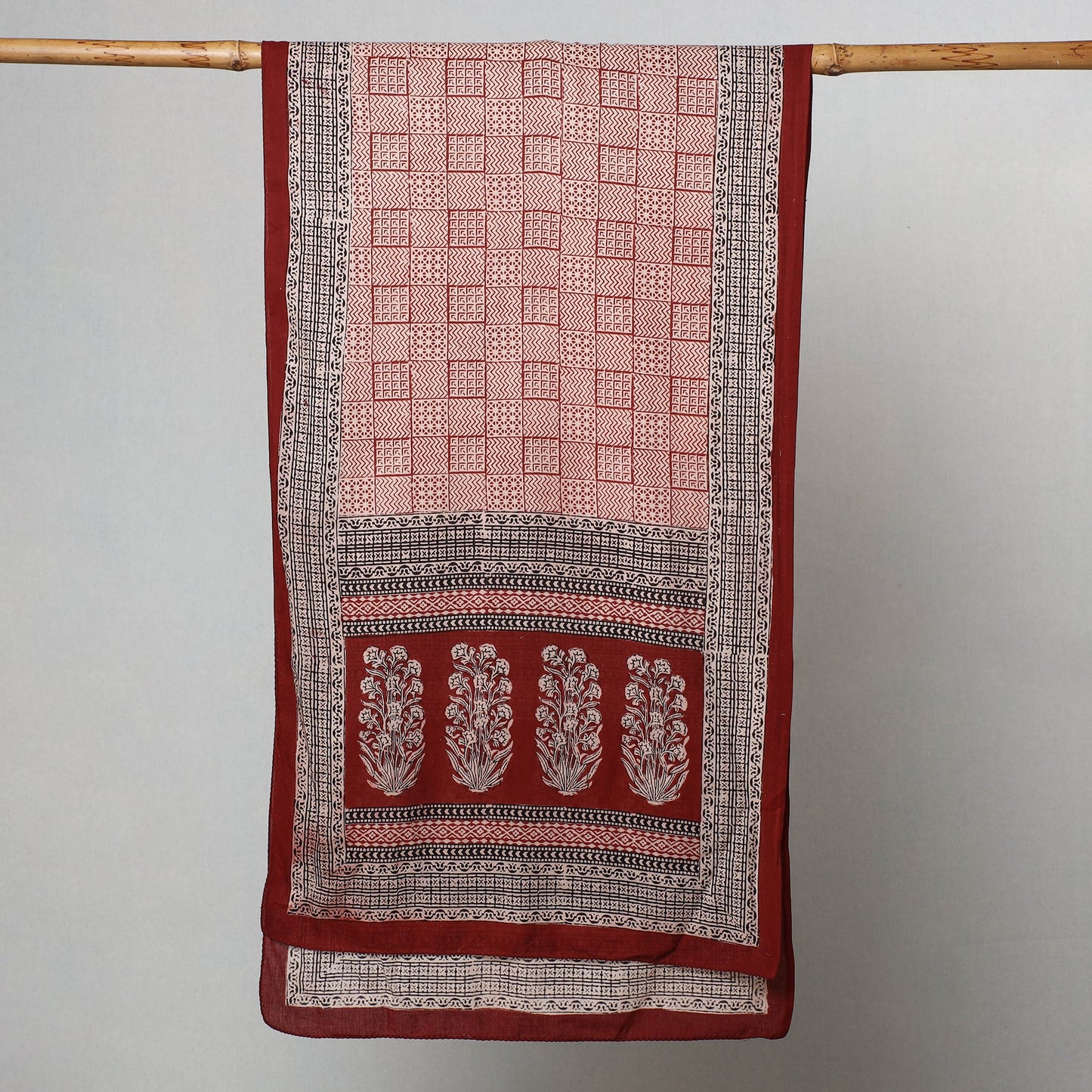 Bagh Hand Block Printed Cotton Stole Online at iTokri.com