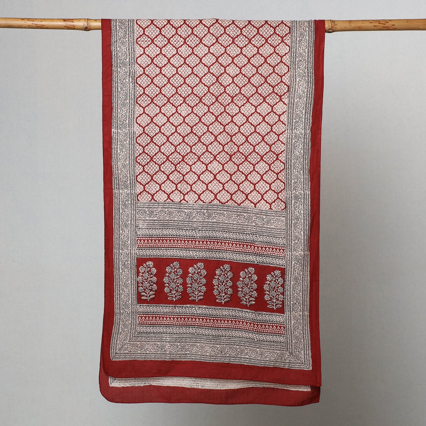 Bagh Hand Block Printed Cotton Stole Online at iTokri.com