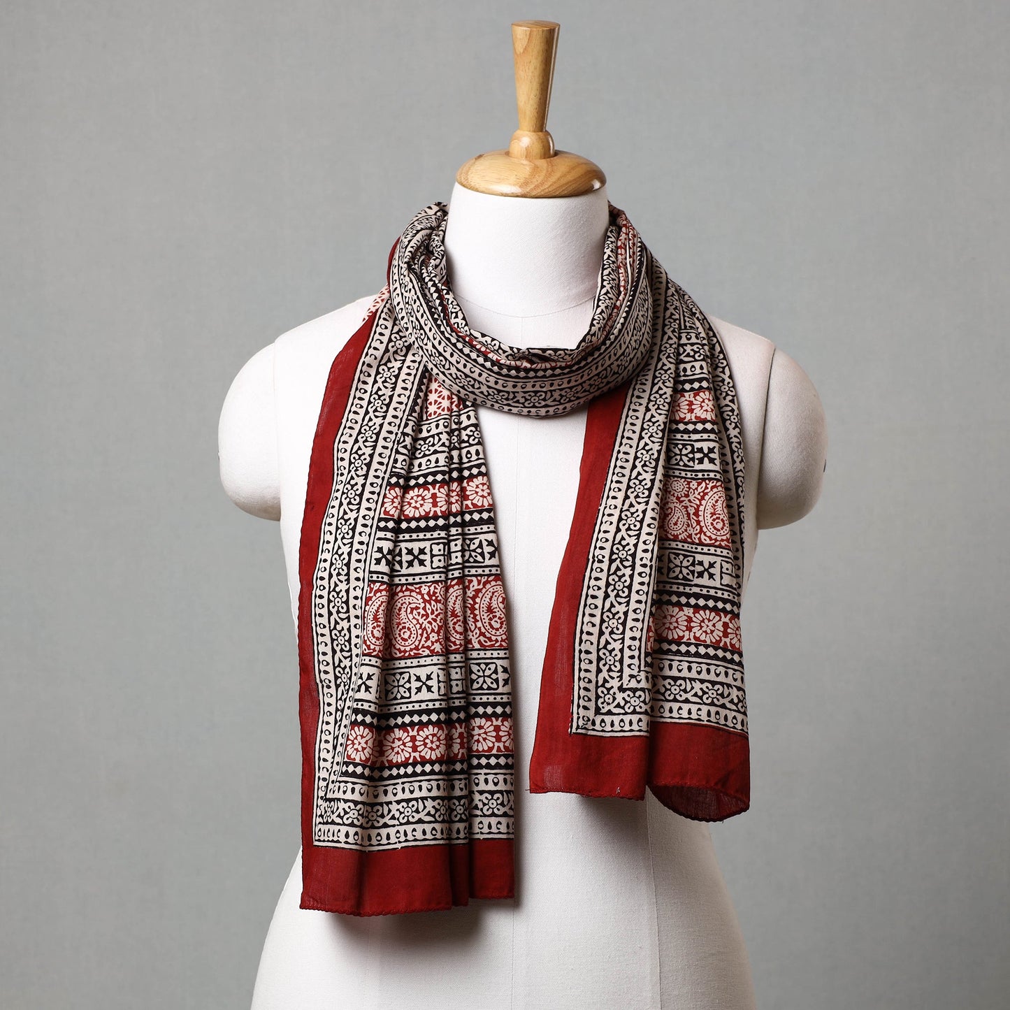 Bagh Hand Block Printed Cotton Stole Online at iTokri.com