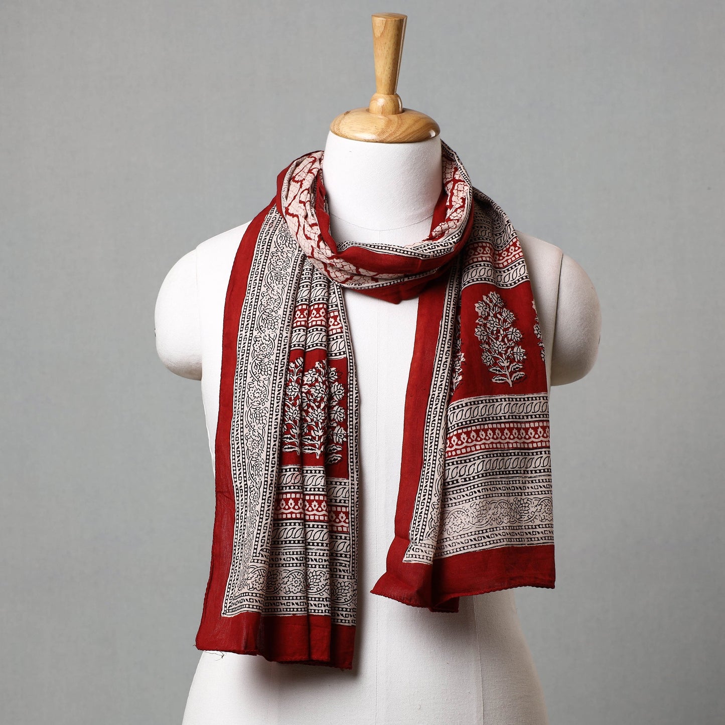 Bagh Hand Block Printed Cotton Stole Online at iTokri.com