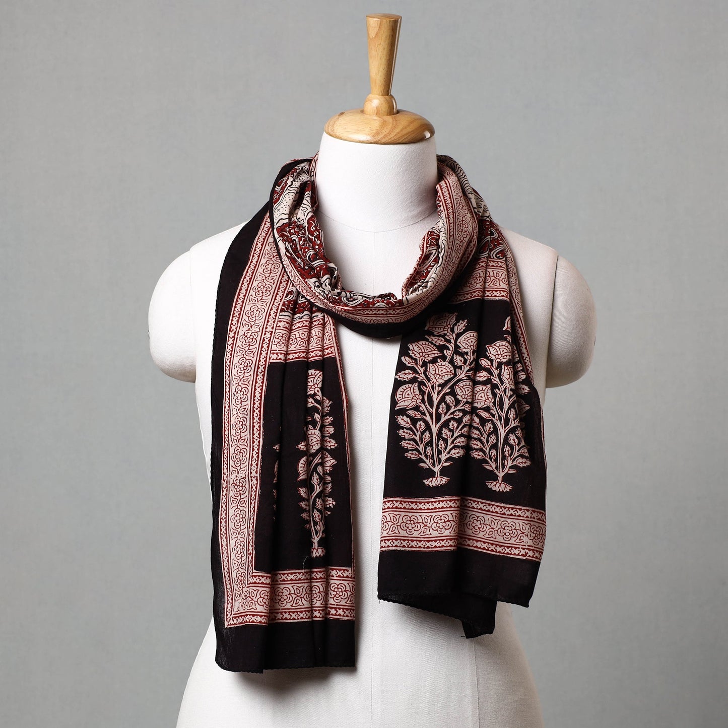 Bagh Hand Block Printed Cotton Stole