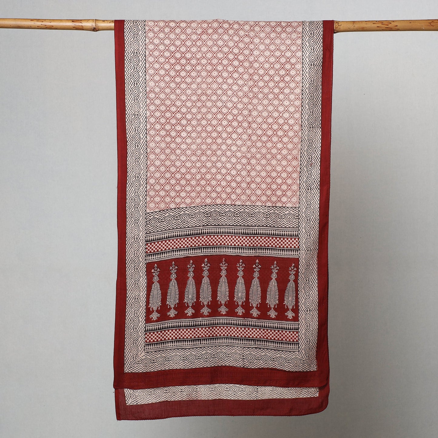Bagh Hand Block Printed Cotton Stole Online at iTokri.com