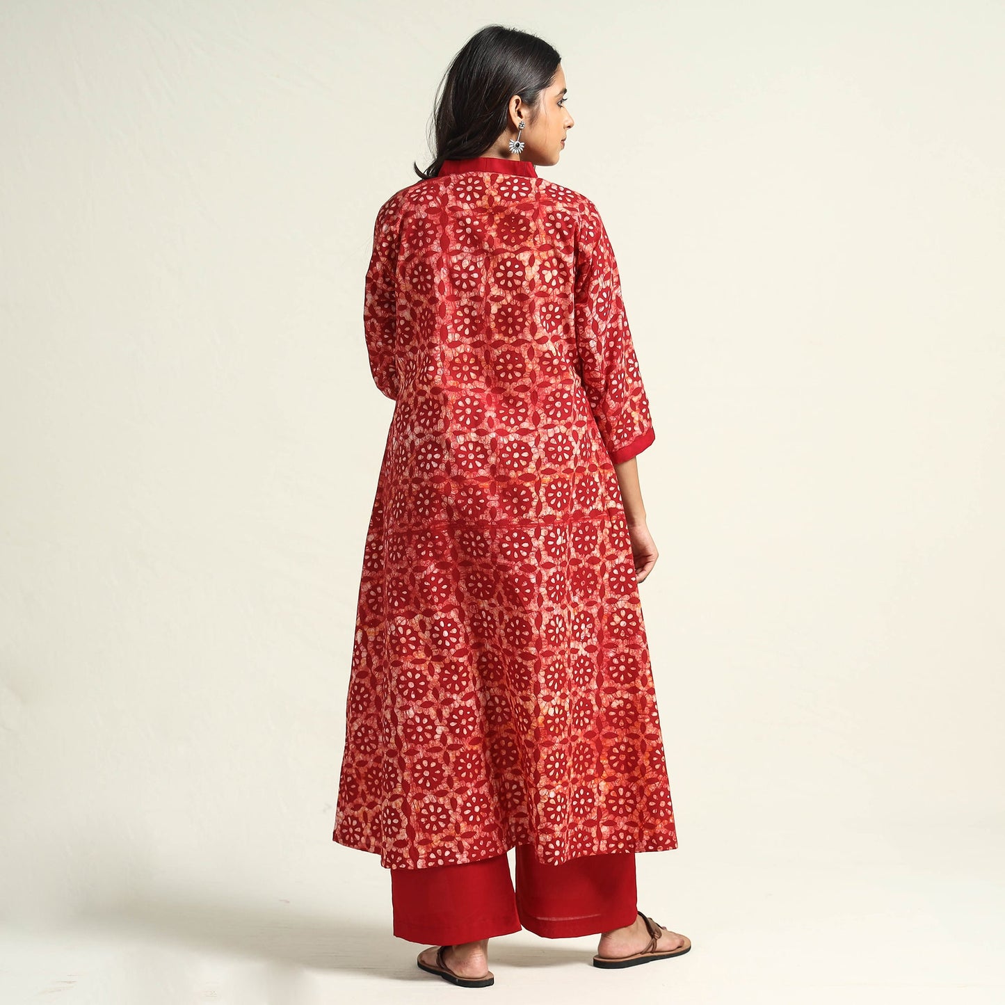 Buy Batik Printed Cotton Kurta with Palazzo Set Online l iTokri.com
