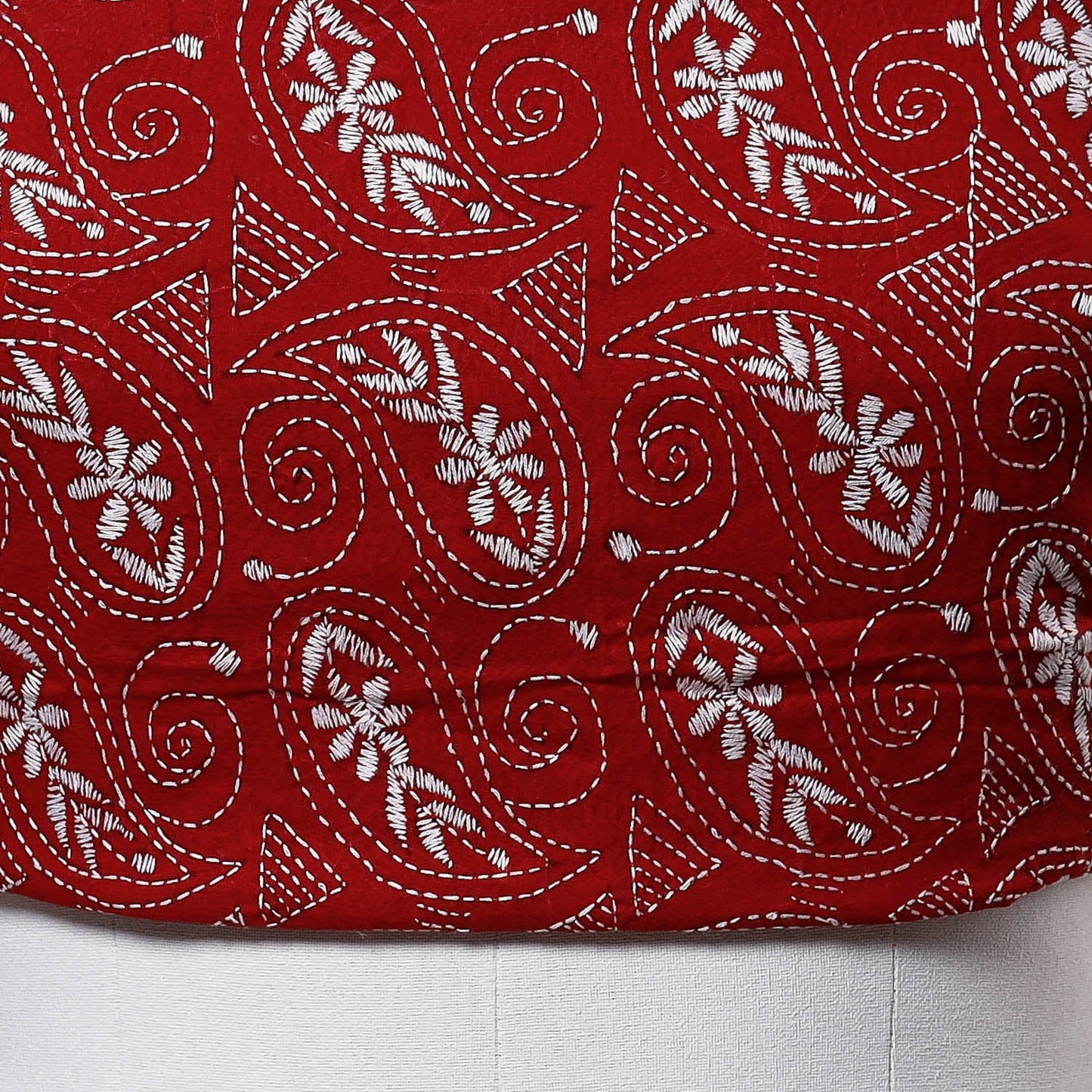 Buy Bengal Kantha Embroidery Handloom Cotton Blouse Piece Online l iTokri.com