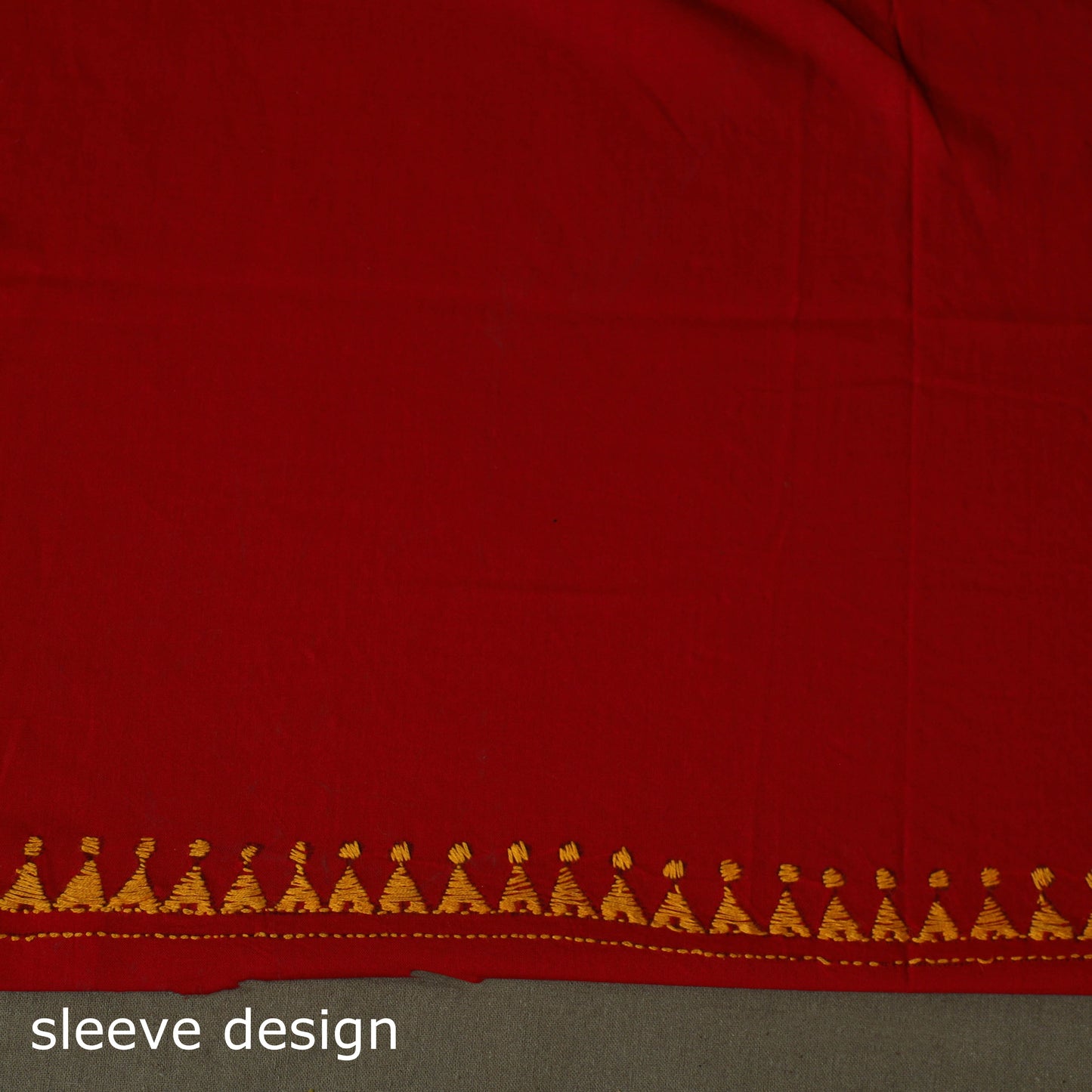 Bengal kantha hand embroidered cotton unstitched kurta