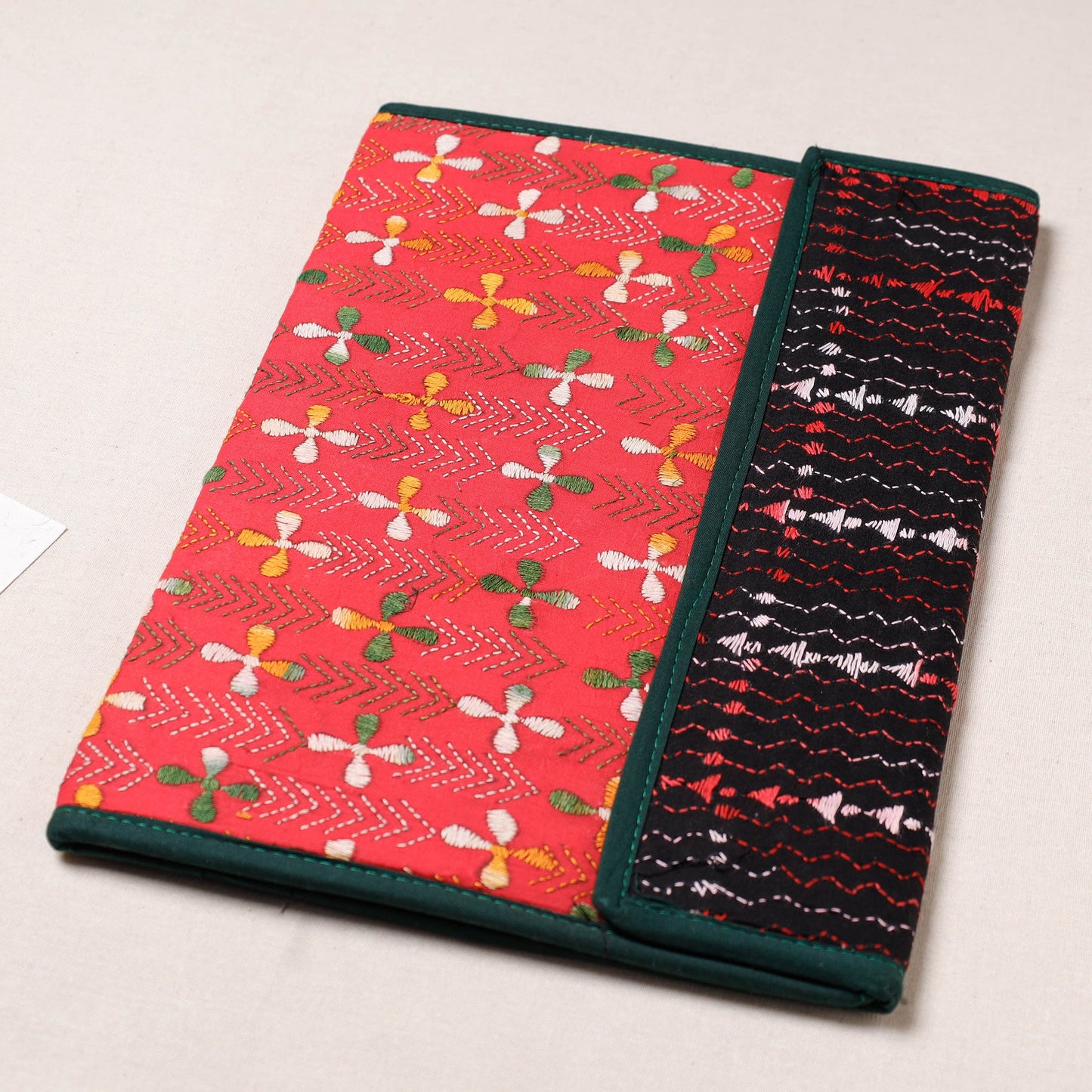 Bengal Kantha Work Handcrafted File Folder