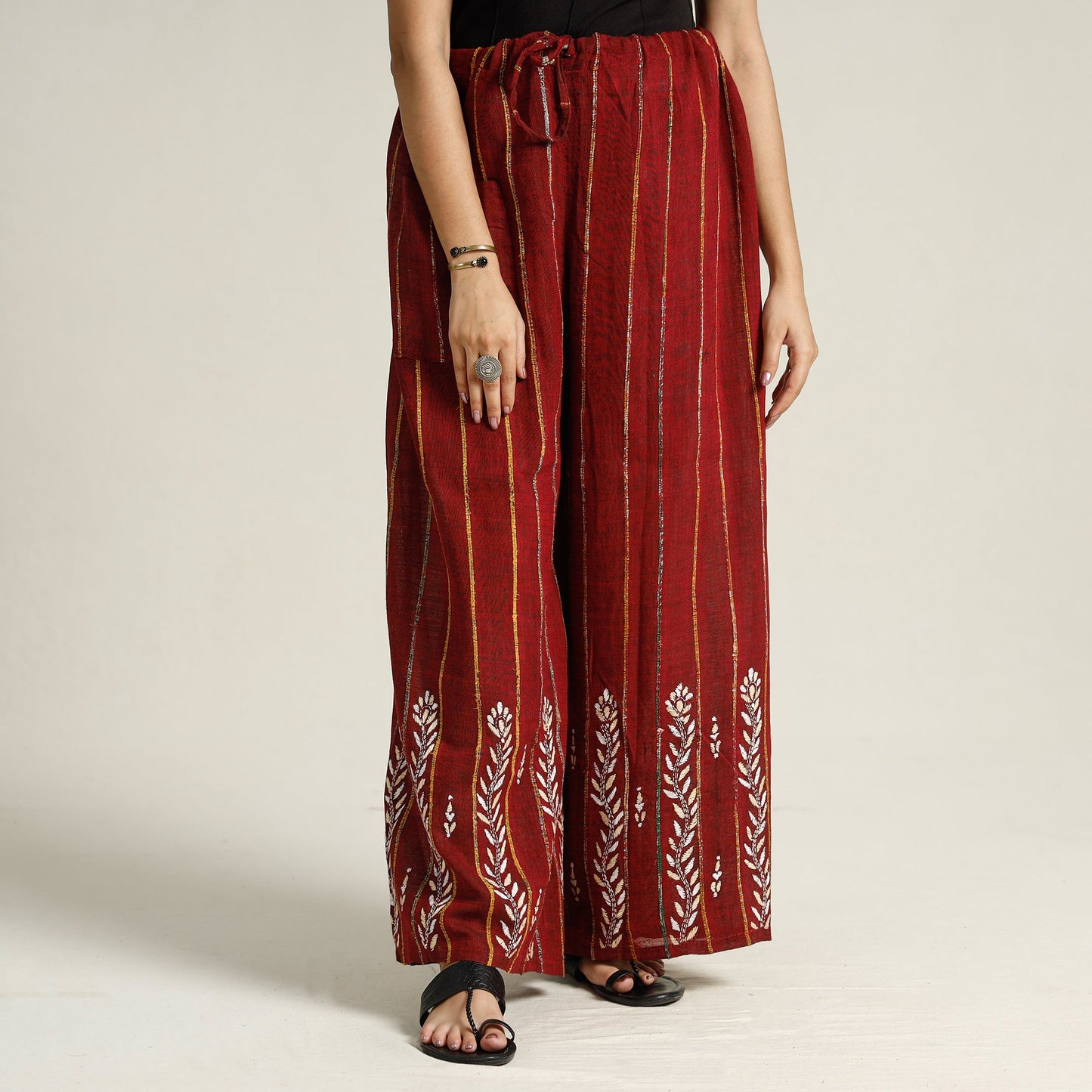 Kantha Embroidered Palazzo