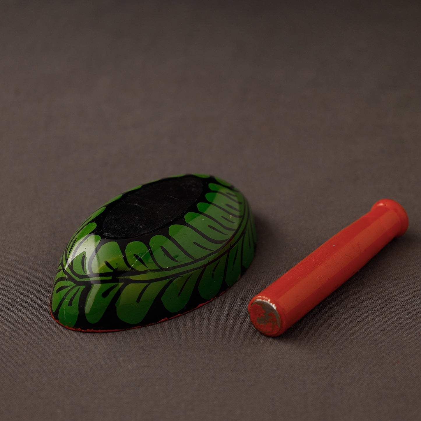 Bengal Patua Handpainted Mortar and Pestle Set