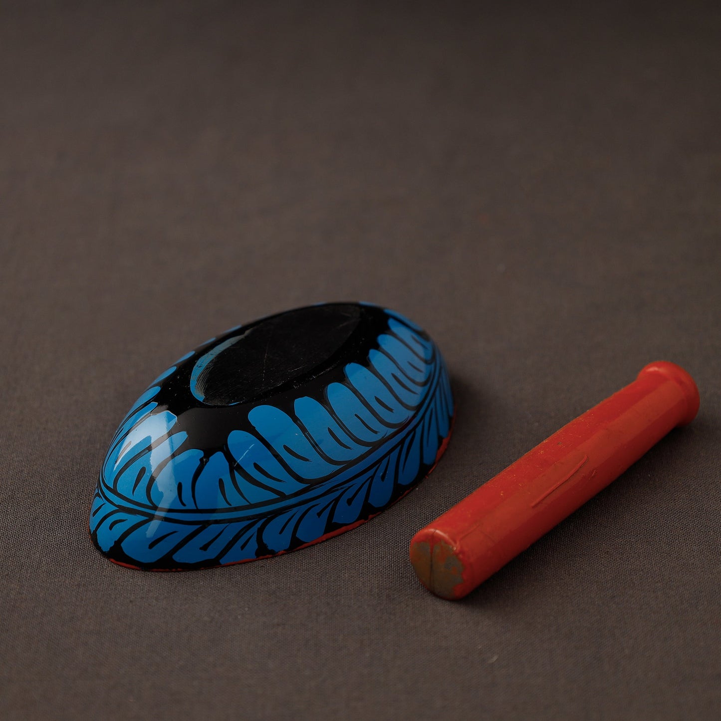 Bengal Patua Handpainted Mortar and Pestle Set